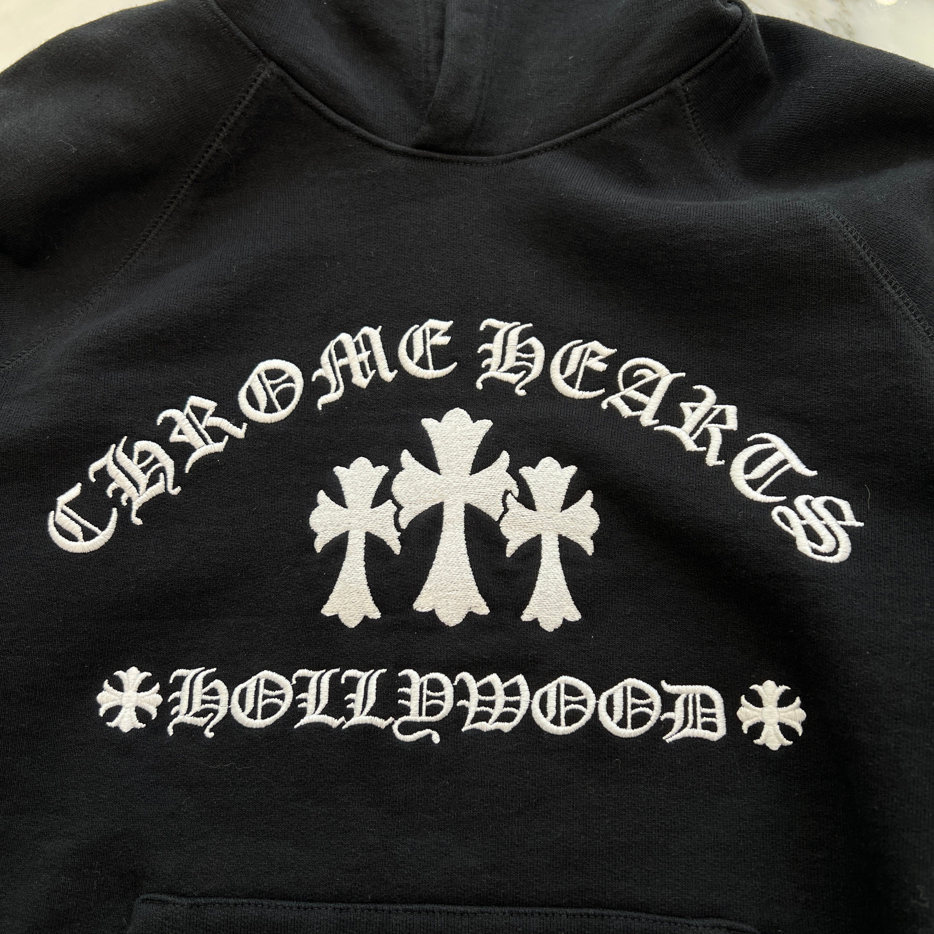CHROME HEARTS King Taco Cemetery Cross Embroidery Pullover Hoodie Size M クロムハーツ キングタコ セメタリークロス 刺繍 プルオーバーフーディ サイズM