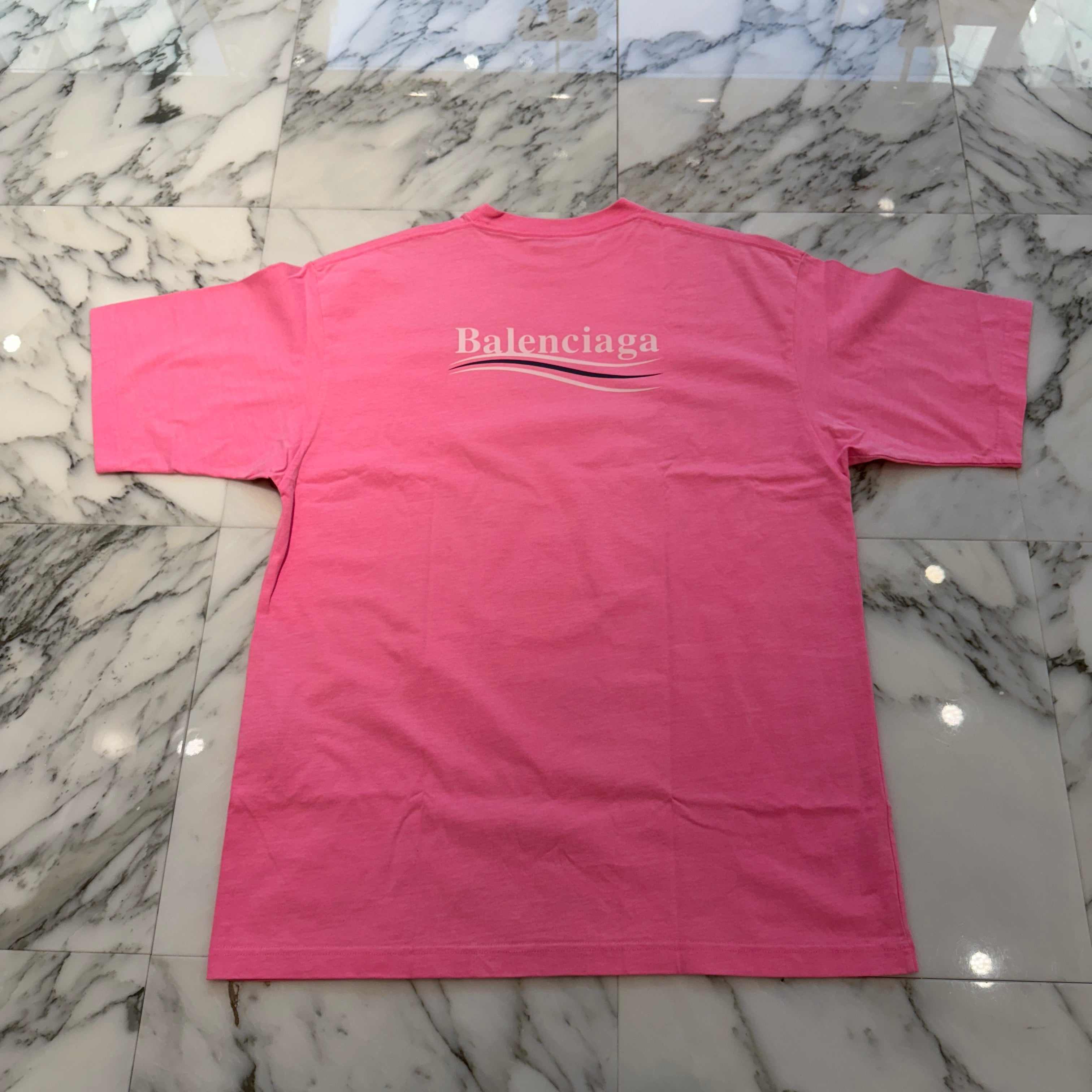 BALENCIAGA 2020SS Campaign Logo Print Cotton Tee 641675 TJVF7 Size S バレンシアガ キャンペーンロゴプリント コットンTシャツ サイズS