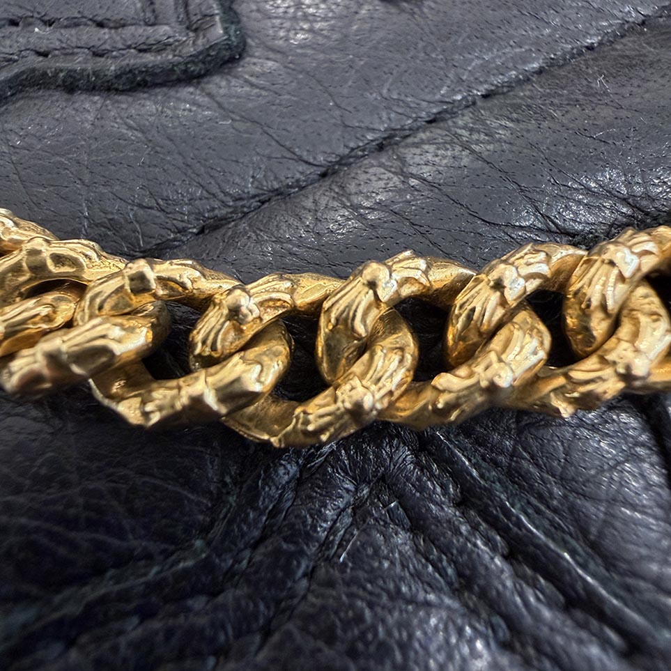 CHROME HEARTS 22K Extra Mini Fancy Chain Bracelet 8 Inch クロムハーツ 22K エクストラ ミニファンシー チェーン ブレスレット 8インチ