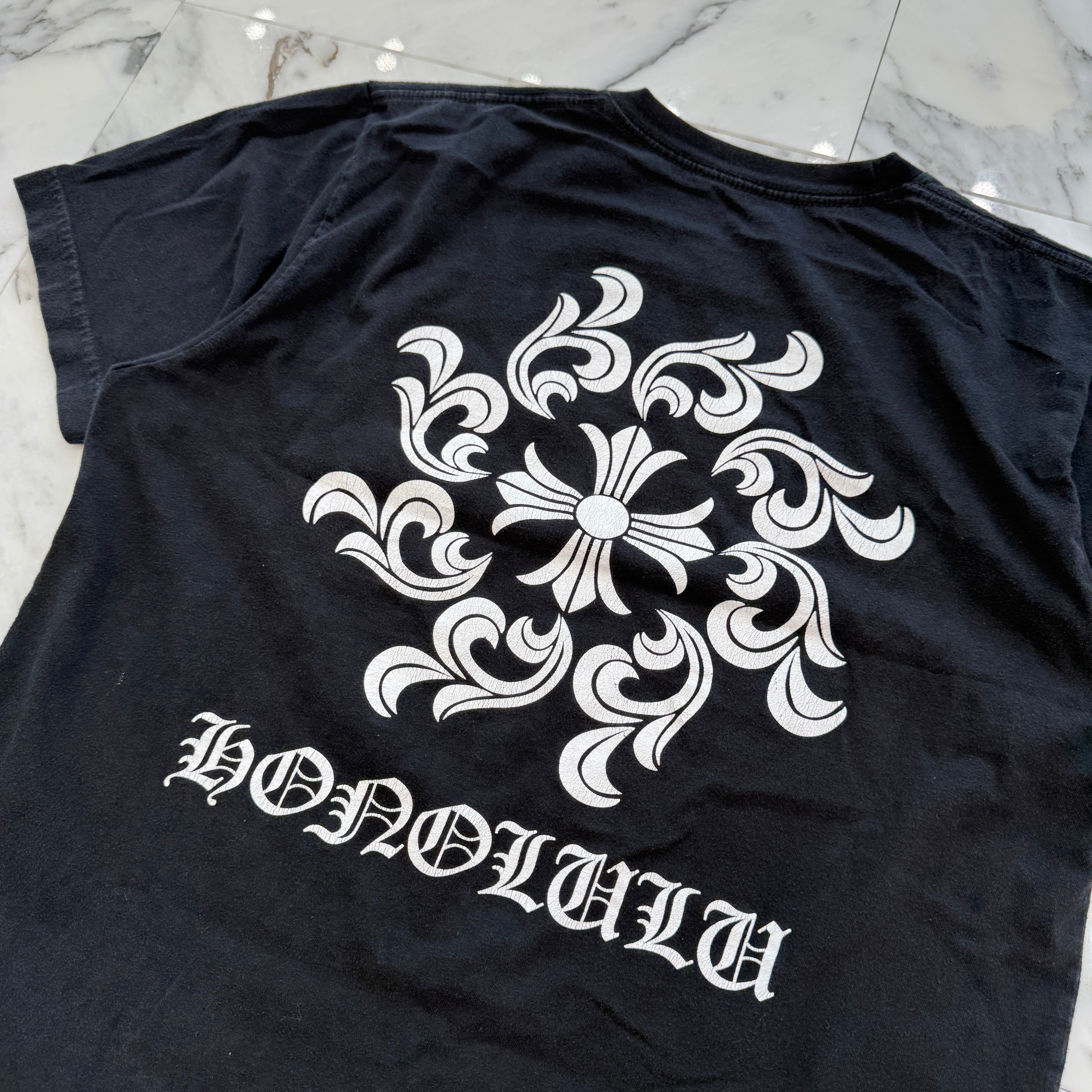 Chrome Hearts ホノルル限定Tシャツ Mサイズ CHROME HEARTS Honolulu Limited Shine Cross Tee クロムハーツ
