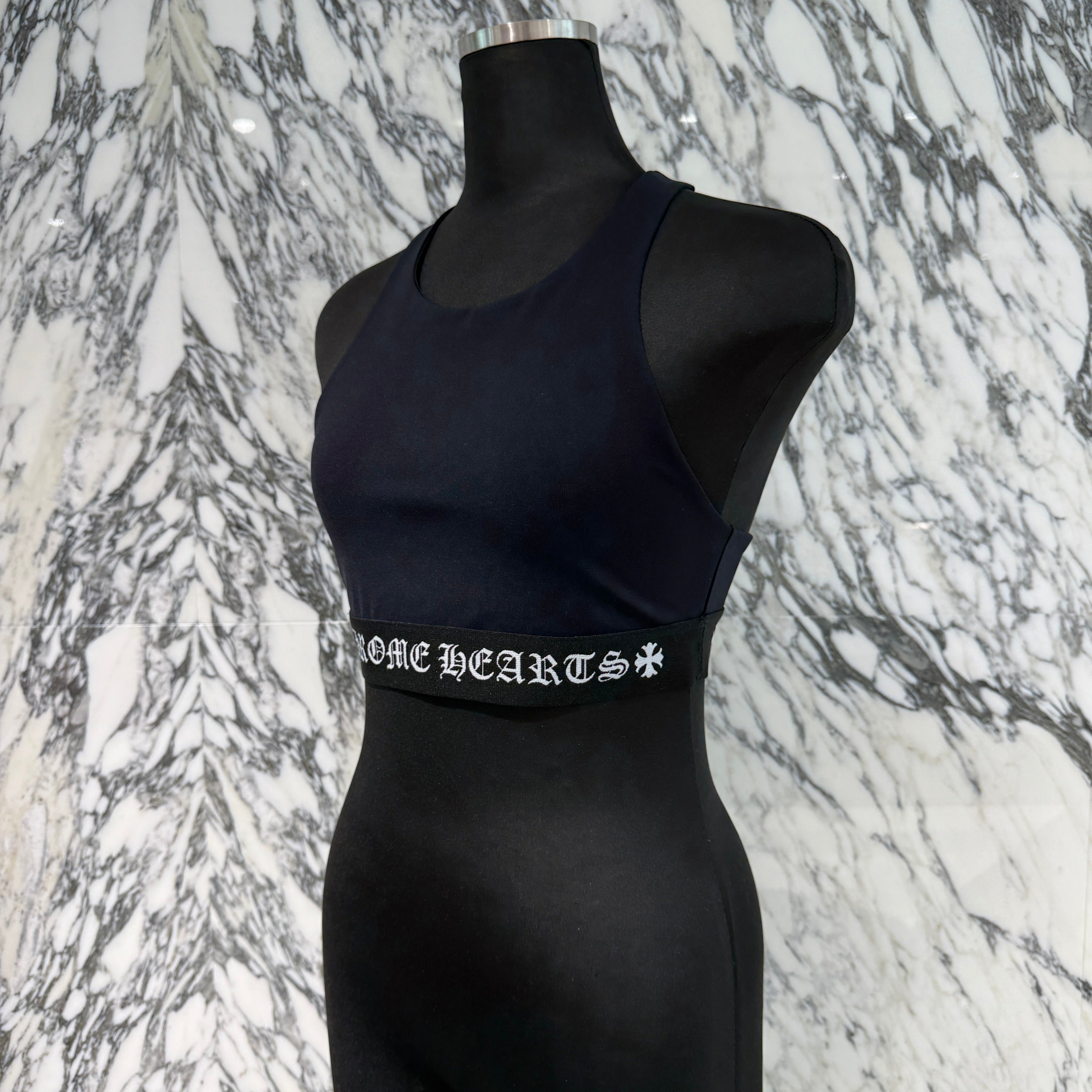 希少Chrome Hearts ♦︎ ロゴ クロス リブタンクトップ　ブラックM 楽天市場】chrome hearts タンク トップの通販