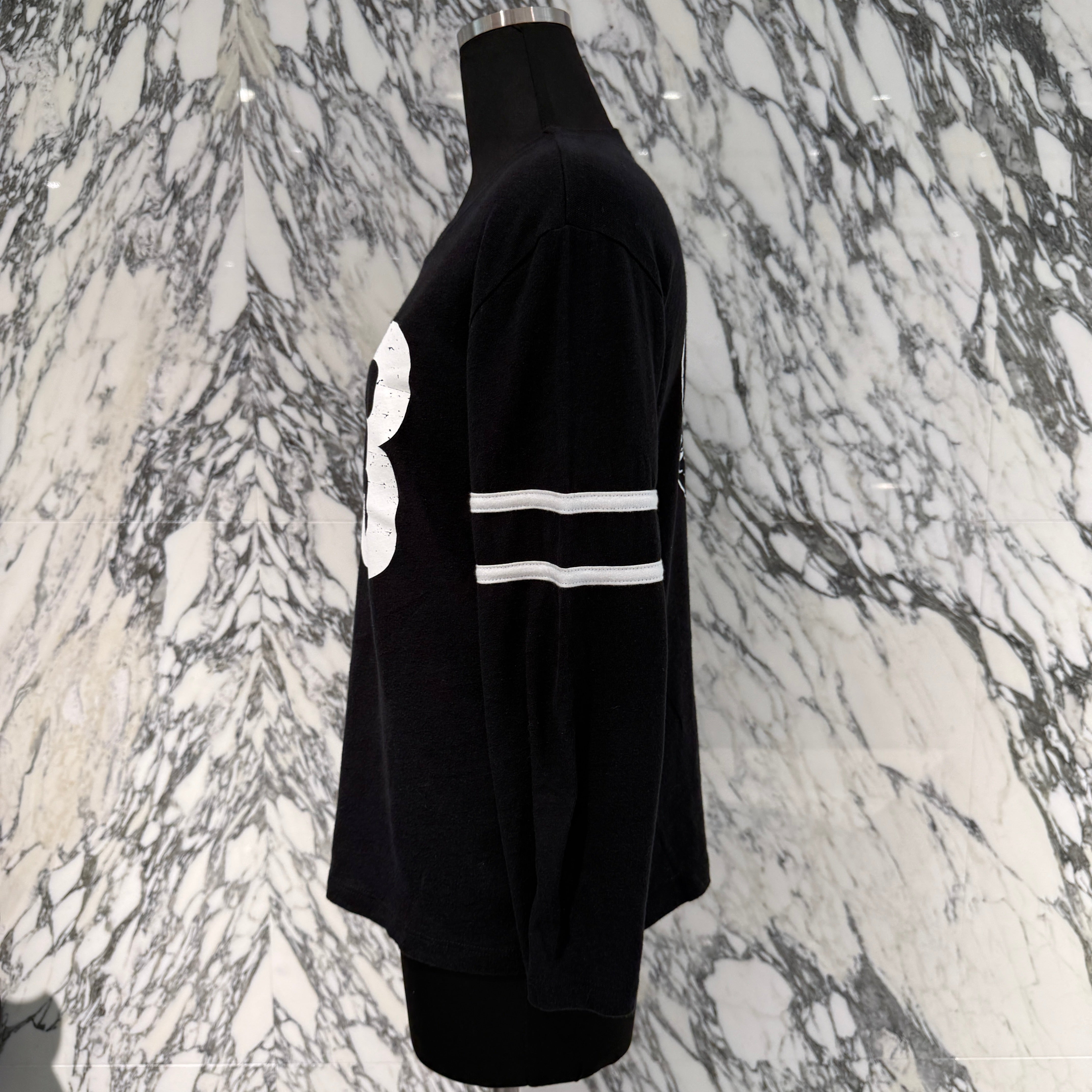 CHROME HEARTS 33 Horseshoe Crack Print Long Sleeve Tee Size M クロムハーツ 33 ホースシュー クラックプリント ロングスリーブＴシャツ サイズM