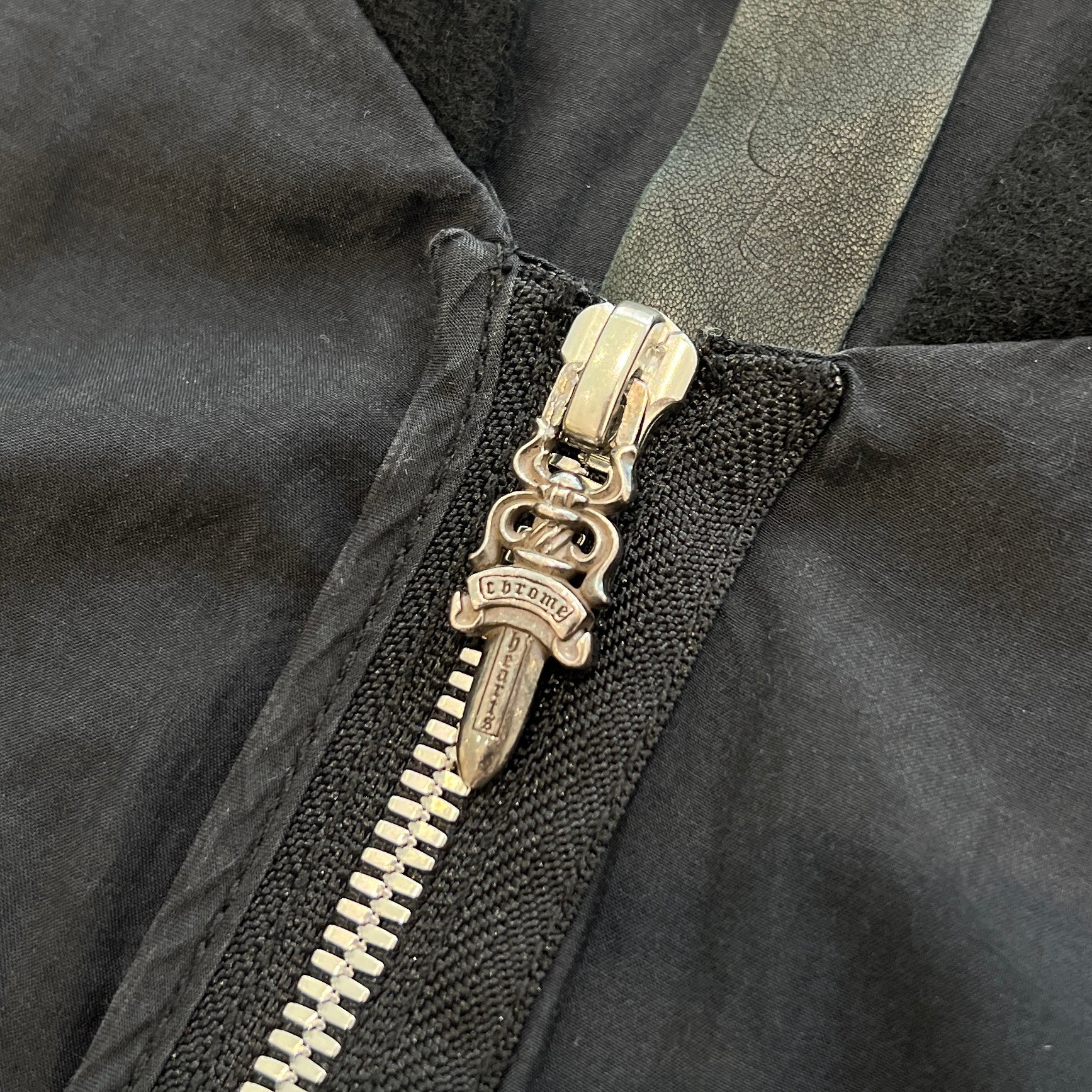 CHROME HEARTS YNOT Silk Blend Zip Up Blouson Size L クロムハーツ ワイノット シルクブレンド ジップアップブルゾン サイズL