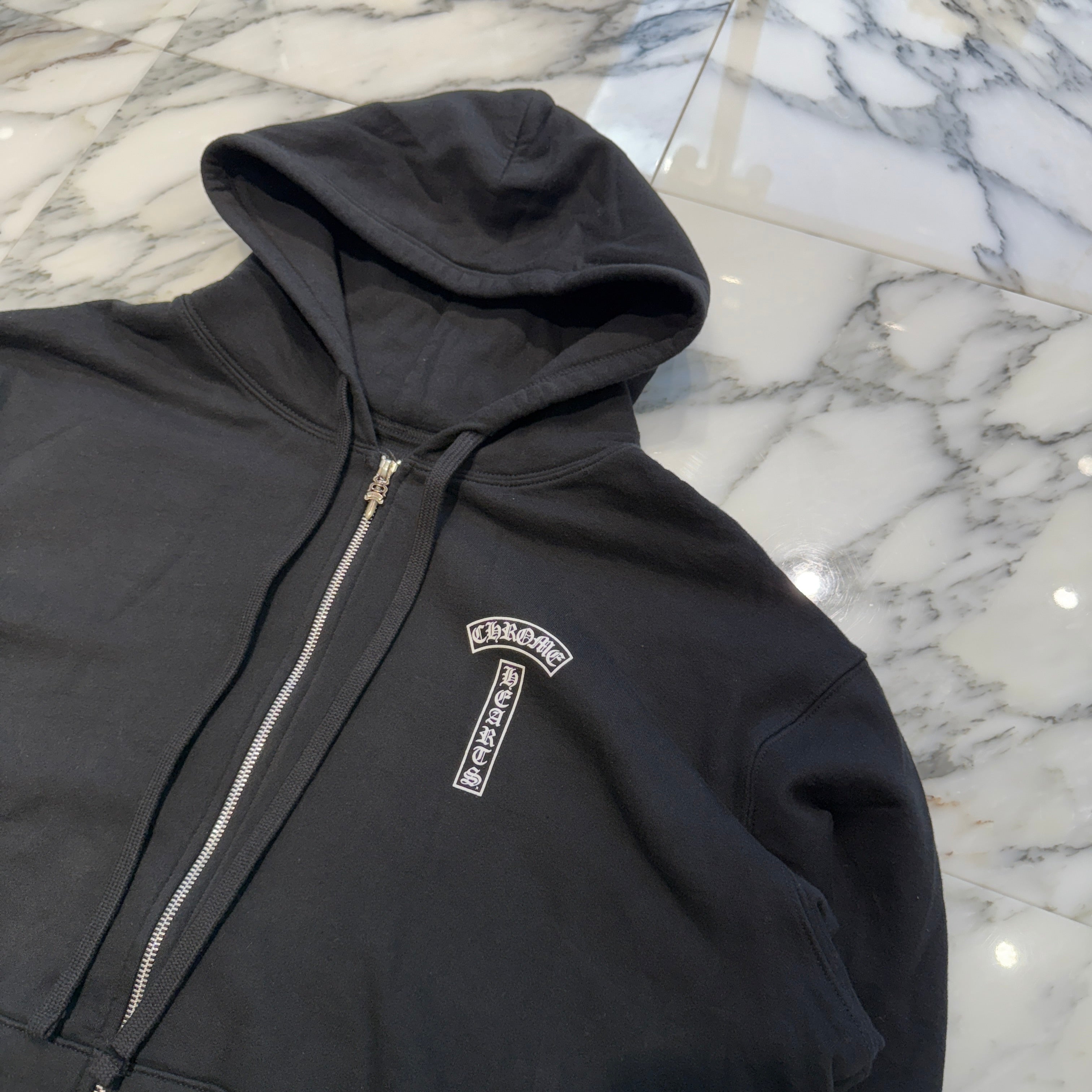 CHROME HEARTS Back Arch USA Logo Zip Up Hoodie Size L クロムハーツ バックアーチ USA ロゴ ジップアップフーディー サイズL