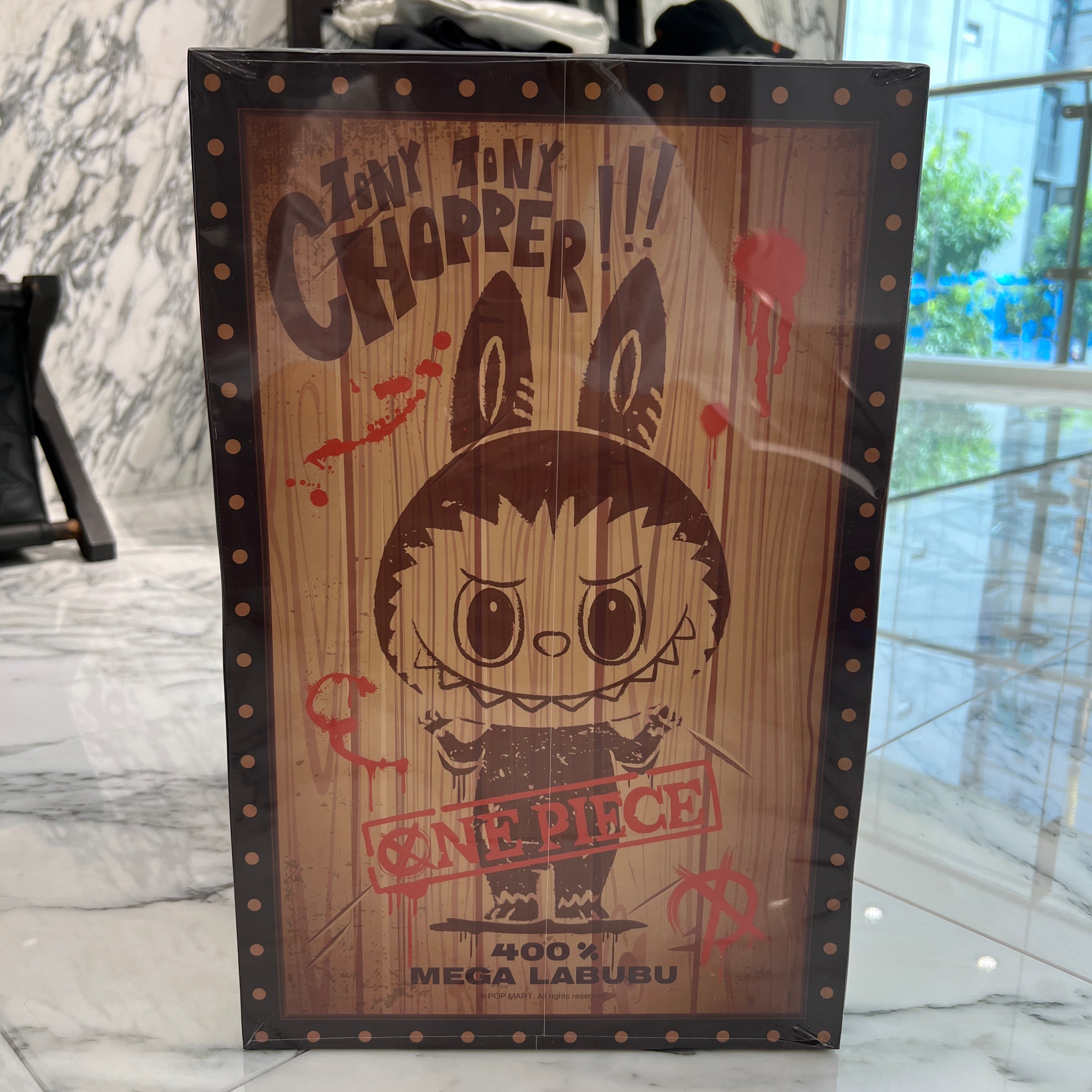 POP MART The Monsters × ONE PIECE "Tony Tony Chopper" MEGA LABUBU 400％ ポップマート ザ・モンスター×ワンピース ”トニートニー チョッパー” メガ ラブブ400％