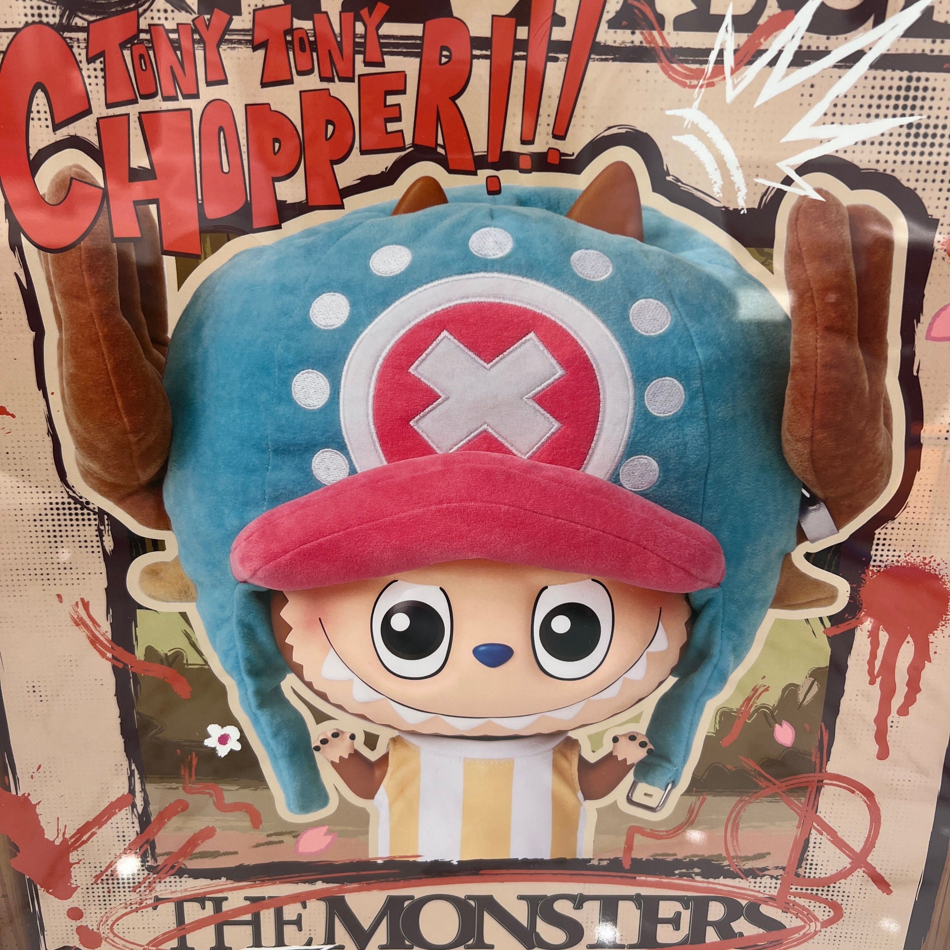 POP MART The Monsters × ONE PIECE "Tony Tony Chopper" MEGA LABUBU 400％ ポップマート ザ・モンスター×ワンピース ”トニートニー チョッパー” メガ ラブブ400％