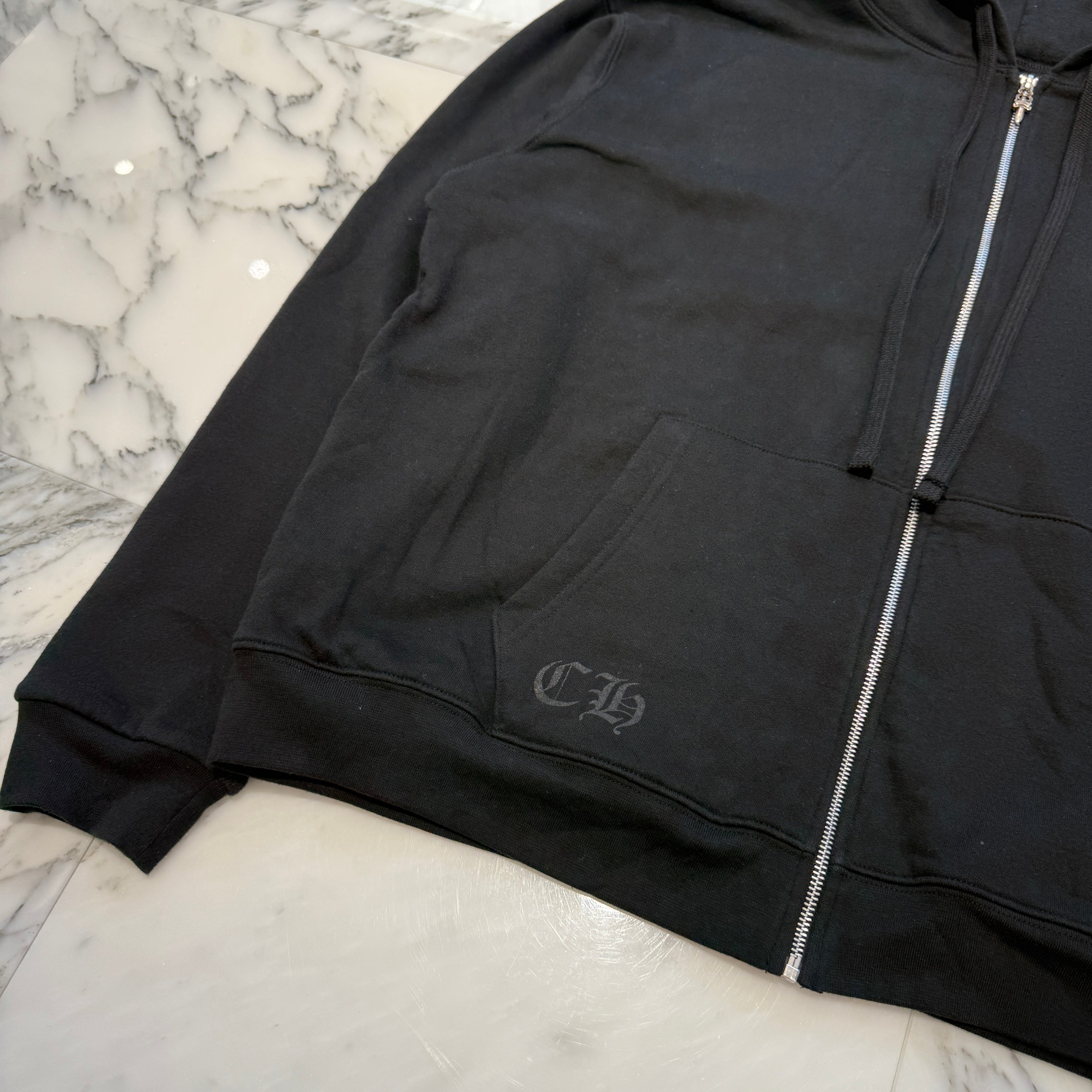 CHROME HEARTS Back Arch USA Logo Zip Up Hoodie Size L クロムハーツ バックアーチ USA ロゴ ジップアップフーディー サイズL