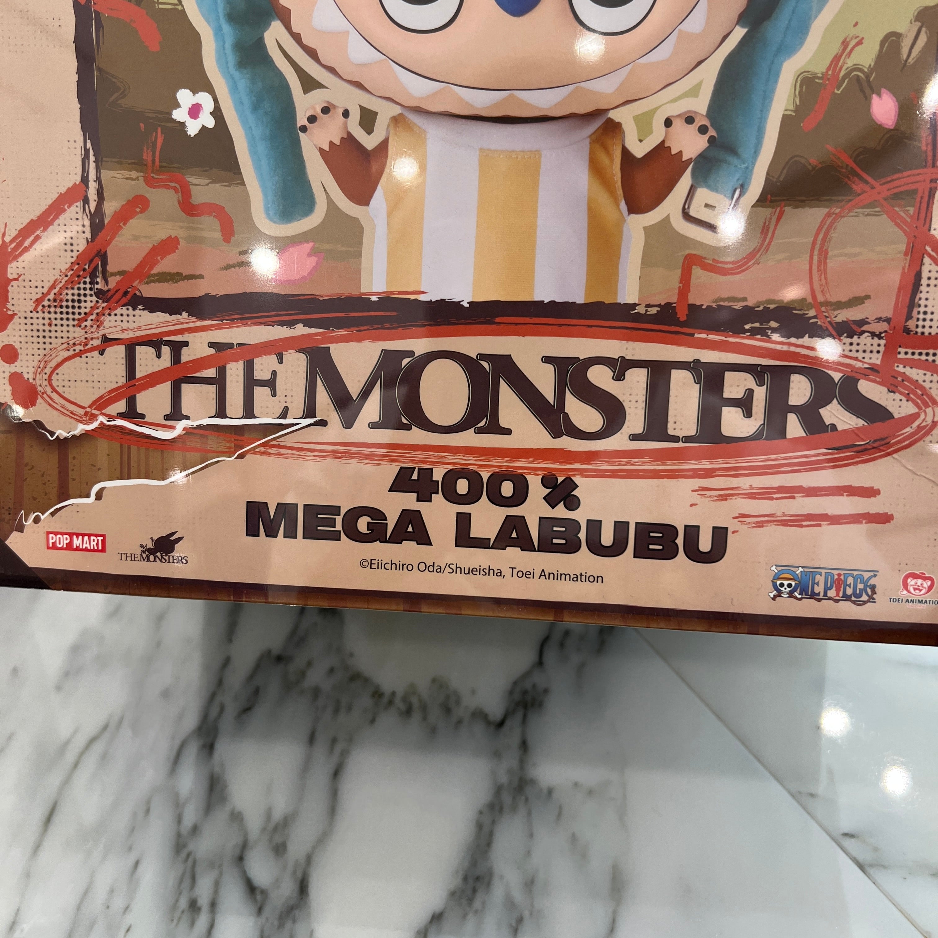 POP MART The Monsters × ONE PIECE "Tony Tony Chopper" MEGA LABUBU 400％ ポップマート ザ・モンスター×ワンピース ”トニートニー チョッパー” メガ ラブブ400％