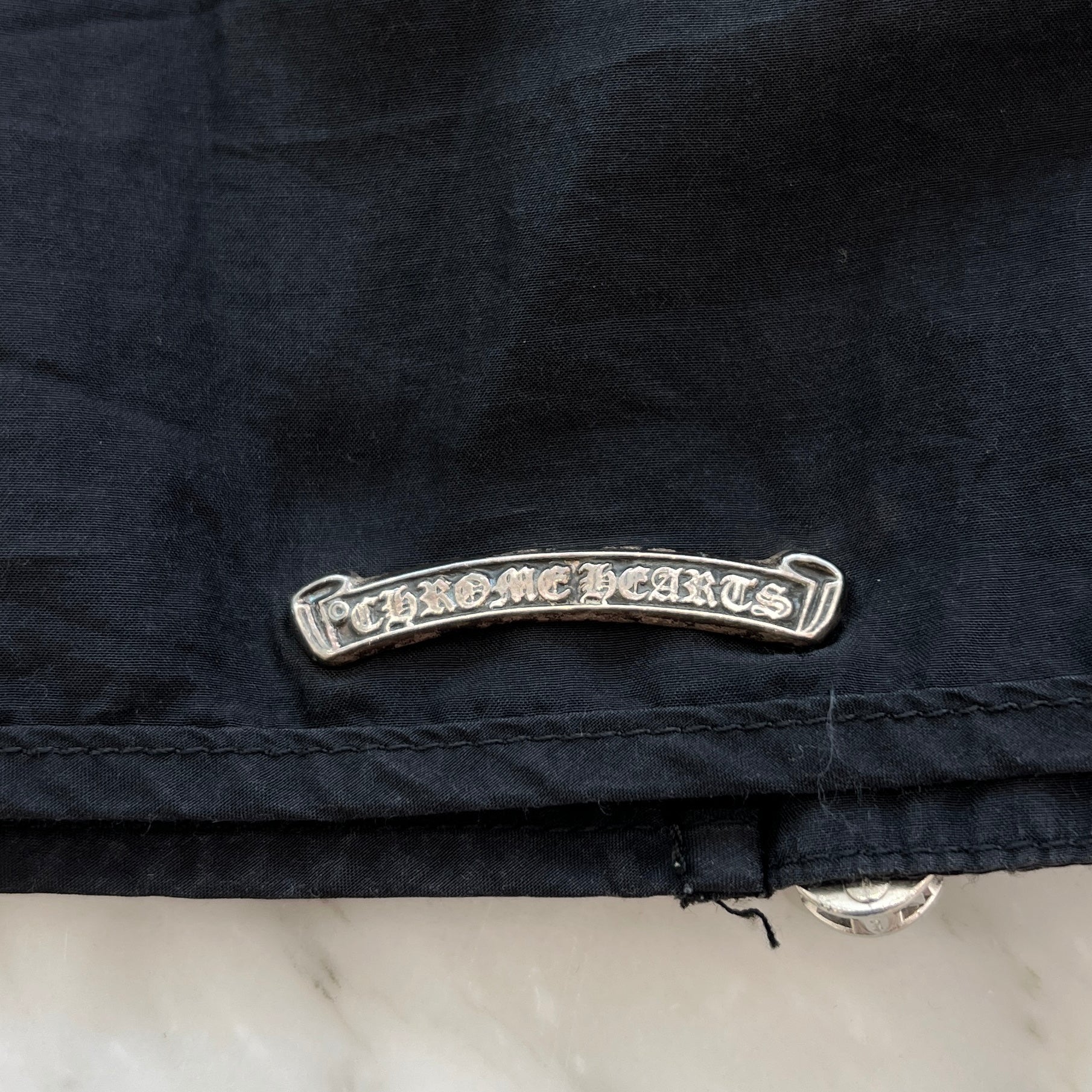 CHROME HEARTS YNOT Silk Blend Zip Up Blouson Size L クロムハーツ ワイノット シルクブレンド ジップアップブルゾン サイズL