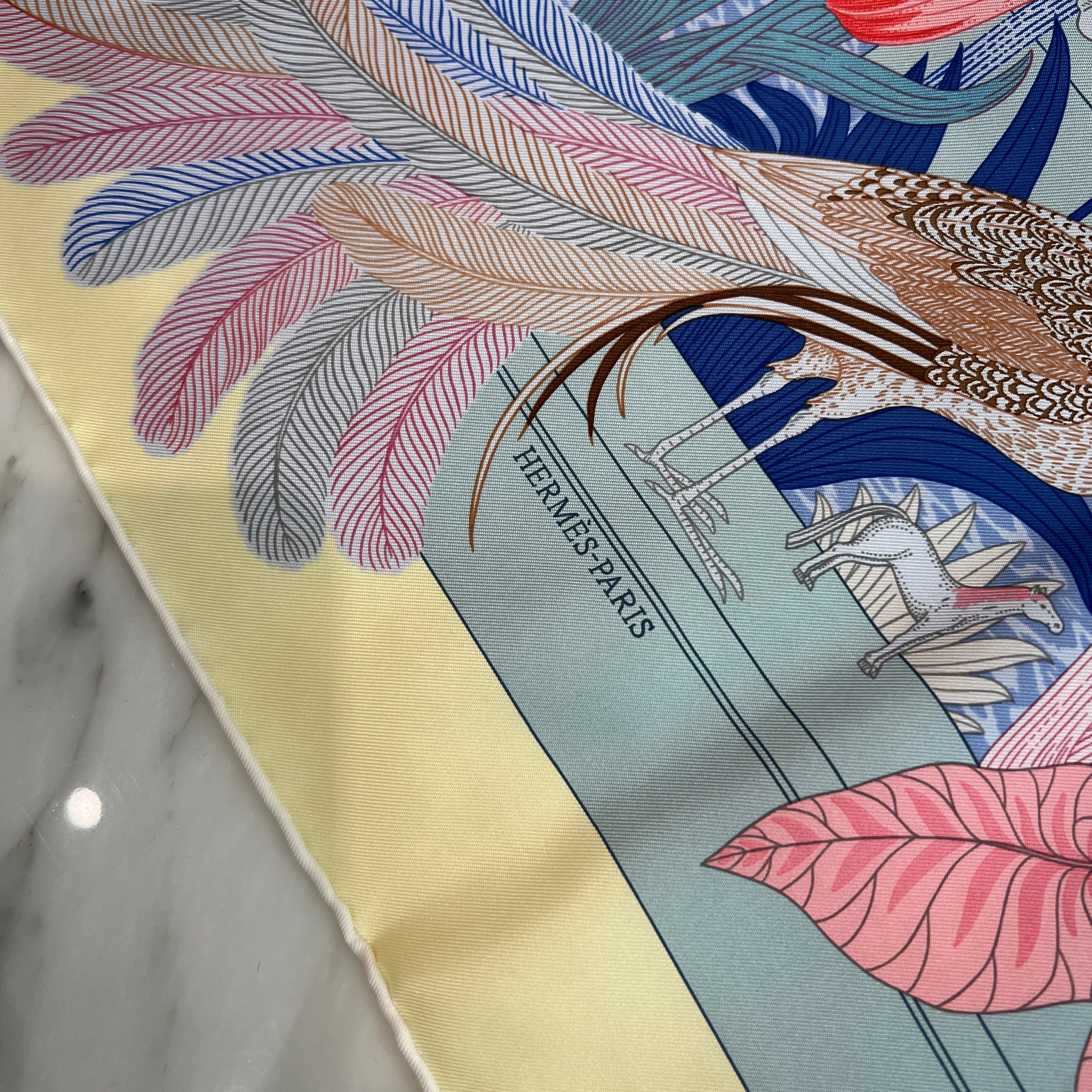 HERMES Kare 90 Precious Paradise Scarf エルメス カレ90 プレシャス・パラダイス スカーフ