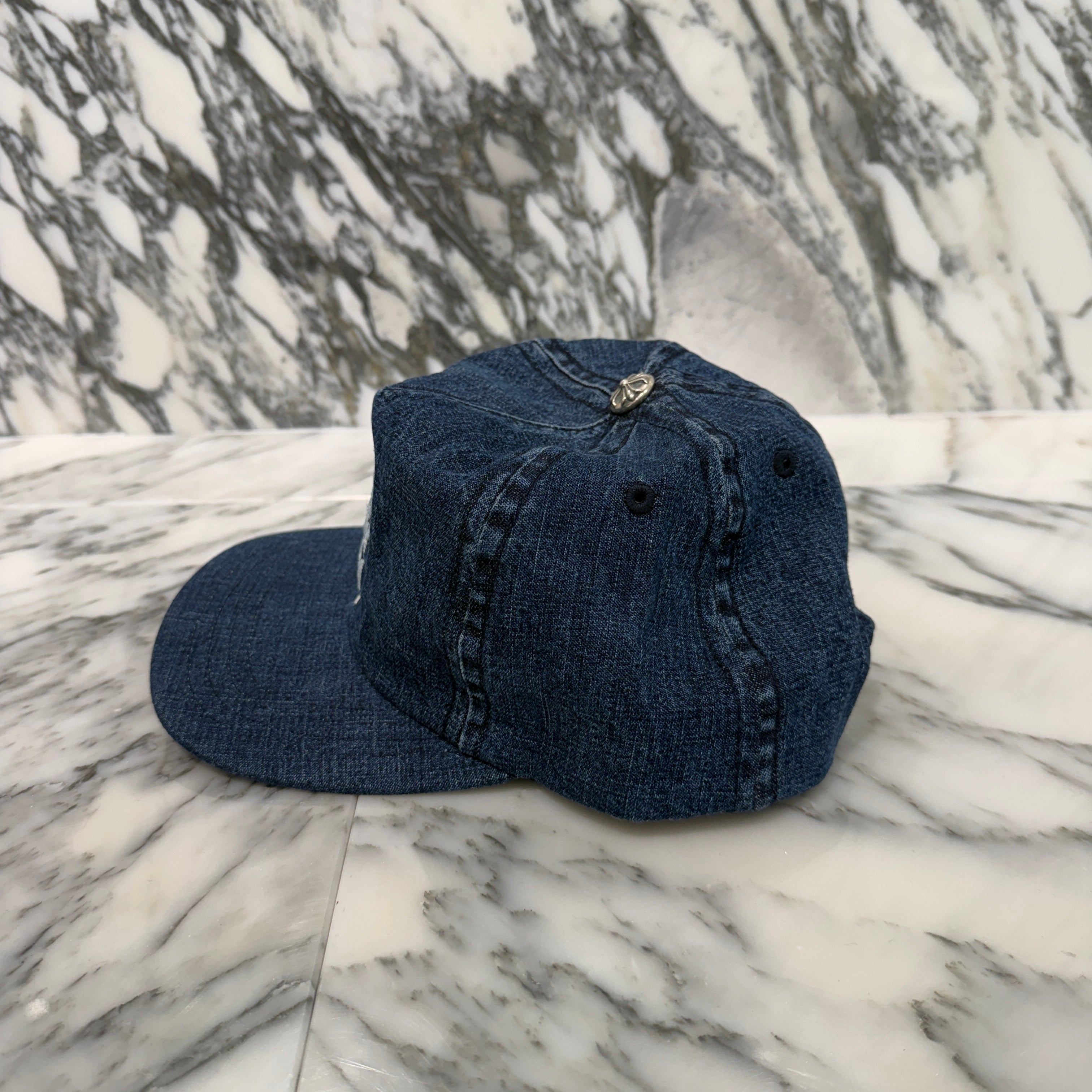 CHROME HEARTS 2024SS Vine Dagger Embroidery Denim Trucker Cap Size