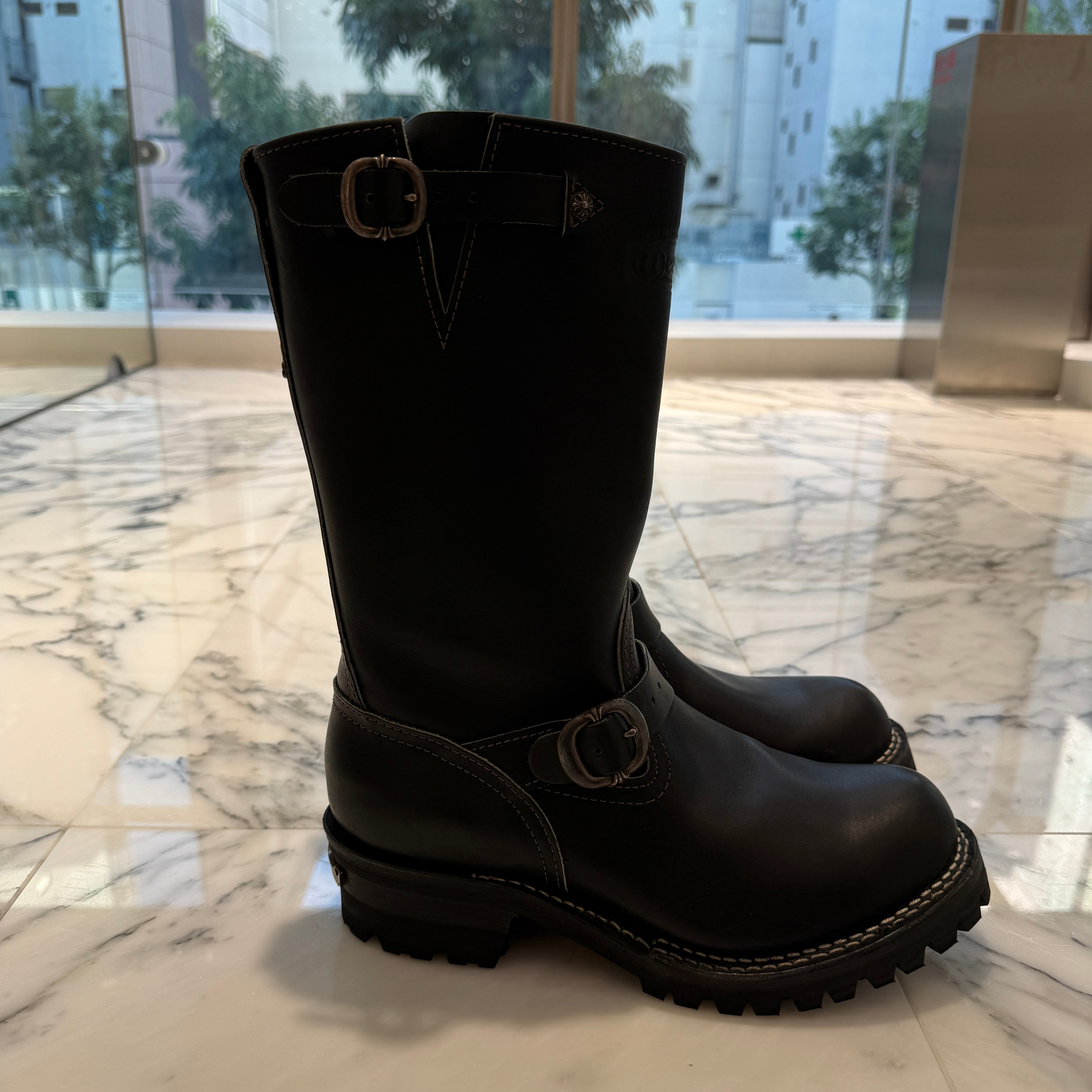 CHROME HEARTS × WESCO Custom BOSS Gunslinger Leather Engineer Boots Size 8D(約26.0cm) クロムハーツ × ウエスコ カスタム ボス ガンスリンガー レザーエンジニアブーツ サイズ8D(約26.0cm)