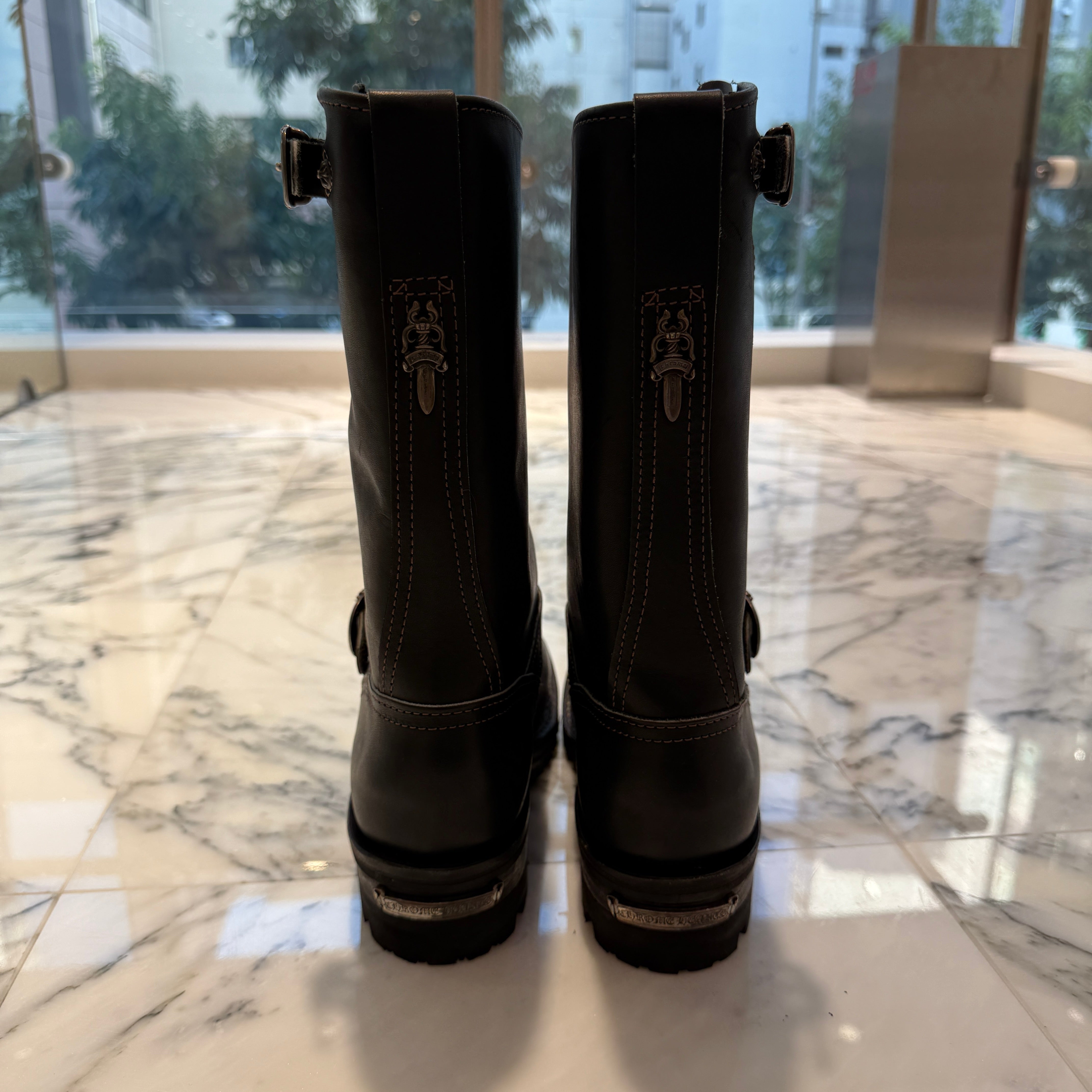 CHROME HEARTS × WESCO Custom BOSS Gunslinger Leather Engineer Boots Size 8D(約26.0cm) クロムハーツ × ウエスコ カスタム ボス ガンスリンガー レザーエンジニアブーツ サイズ8D(約26.0cm)