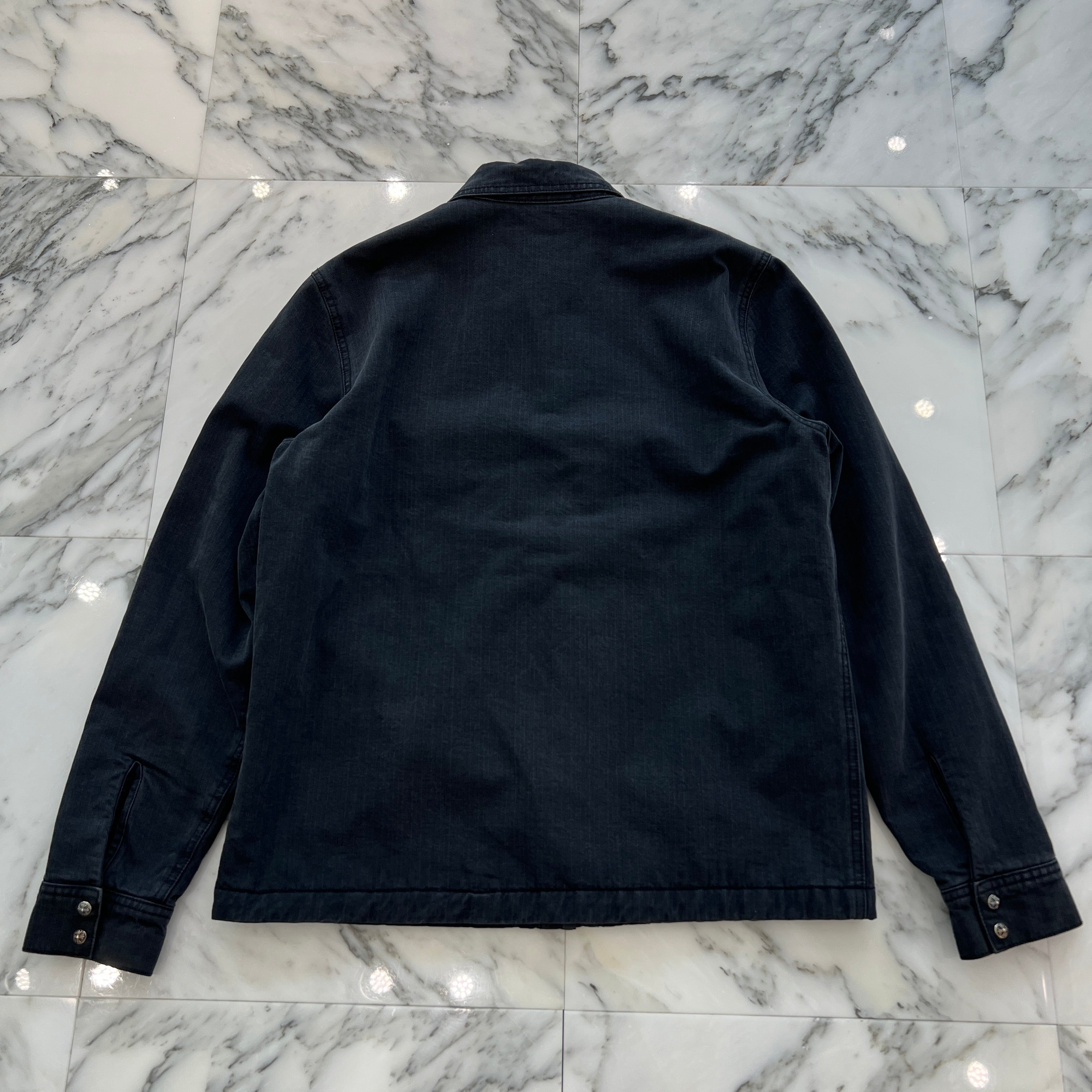 CHROME HEARTS Y NOT WORK DOG Herringbone Shirt Jacket Size M クロムハーツ ワイノット ワークドッグ ヘリンボーン シャツジャケット サイズM