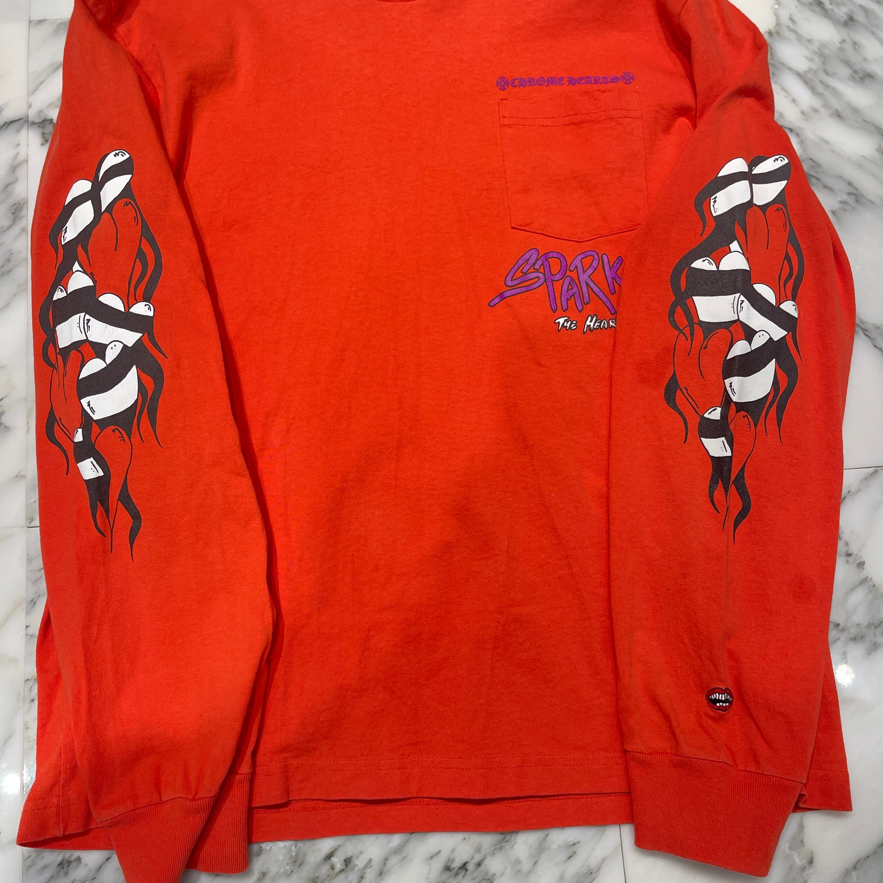 CHROME HEARTS × MATTY BOY 2023SS Sadistic Lipstick Long Sleeve Tee Size XL クロムハーツ × マッティボーイ サディスティック リップスティック ロングスリーブ Tシャツ サイズXL