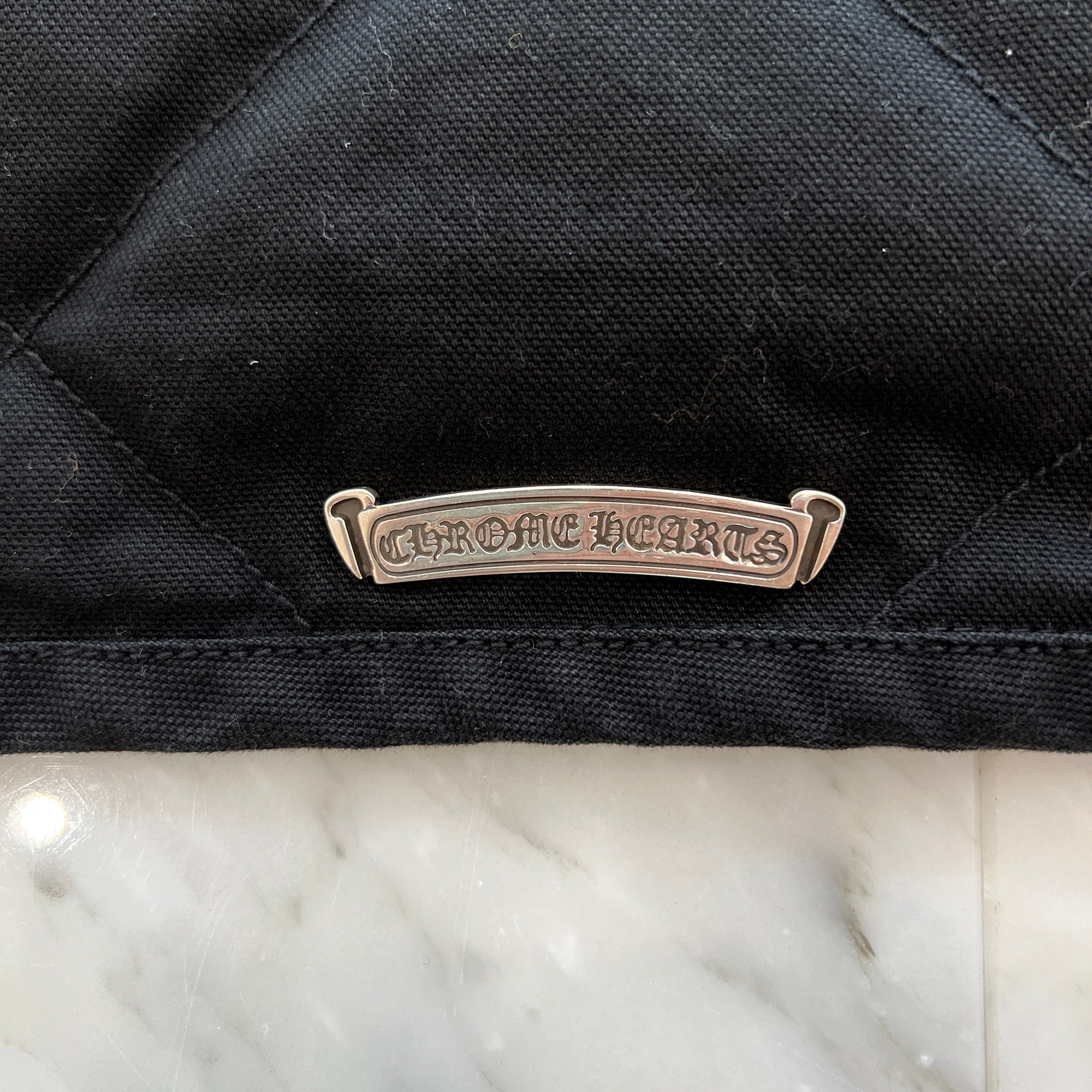 CHROME HEARTS Y NOT Cross Ball Button Quilted Jacket Size M クロムハーツ ワイノット クロスボールボタン キルティングジャケット サイズM