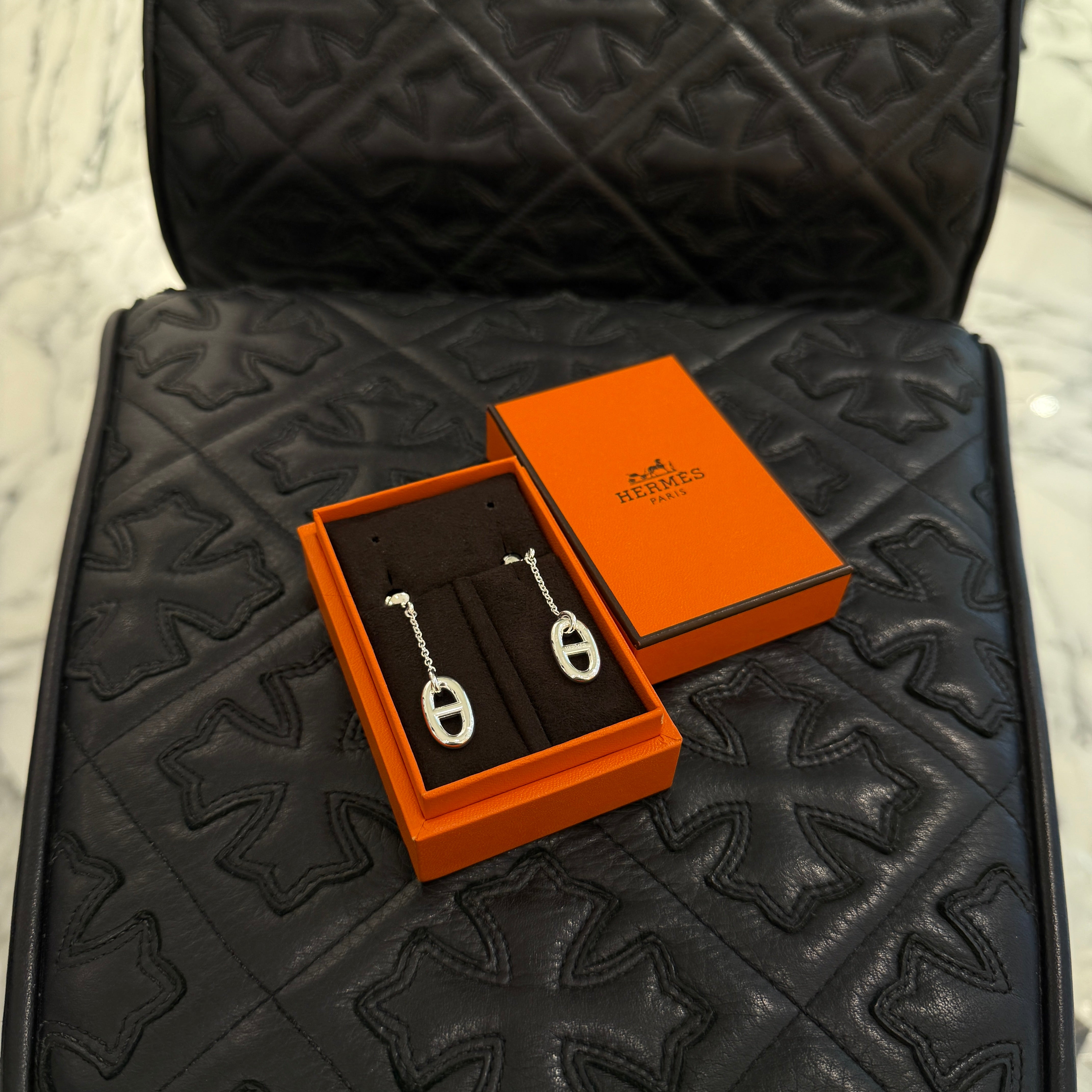 HERMES Chaine d'Ancre Farandole Earring エルメス シェーヌダンクル ファランドール ピアス