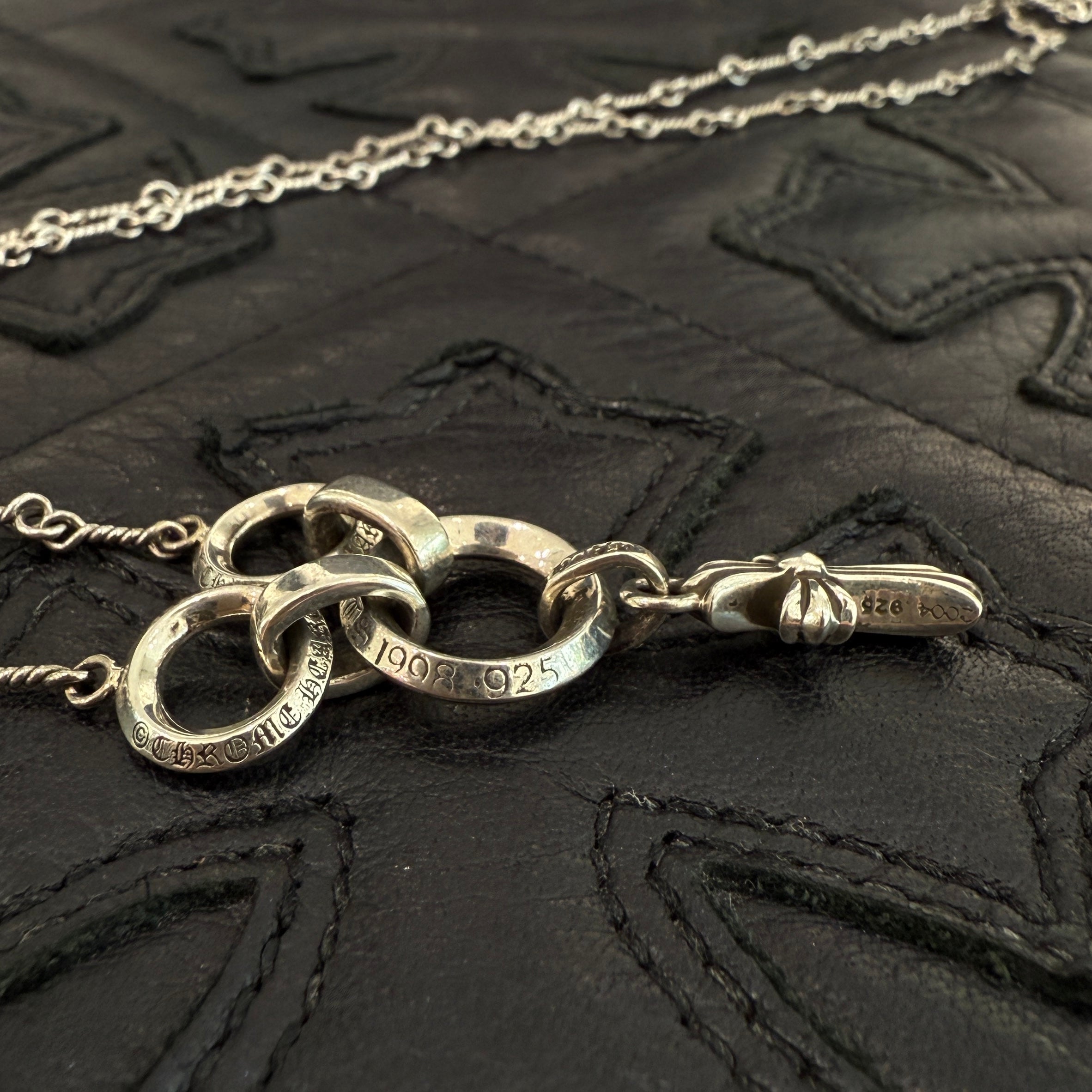 CHROME HEARTS 18K WG × Silver925 BELLY CHAIN Twist Chain Baby Fat