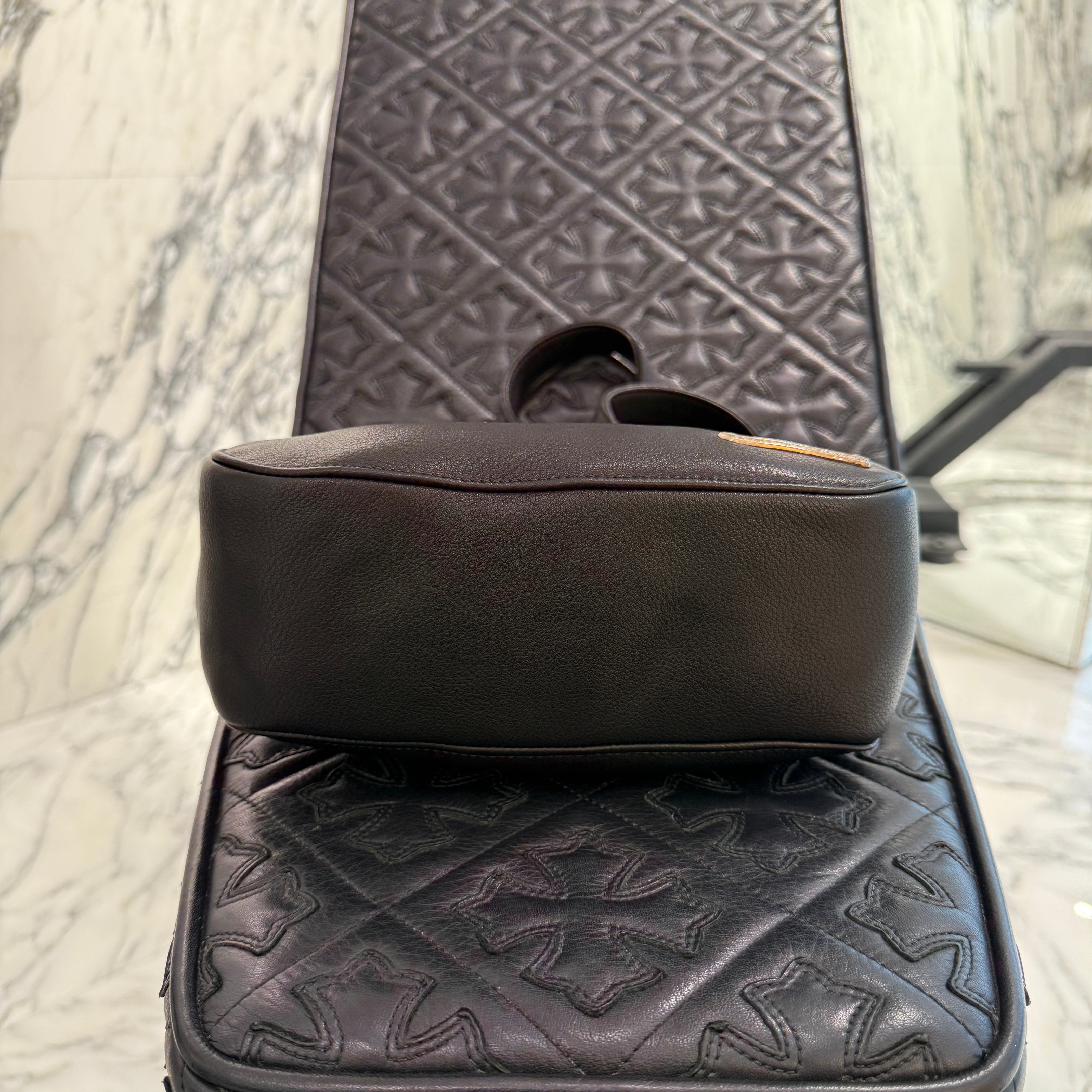 CHROME HEARTS Scroll Leather Hand Bag クロムハーツ スクロール レザー ハンドバッグ