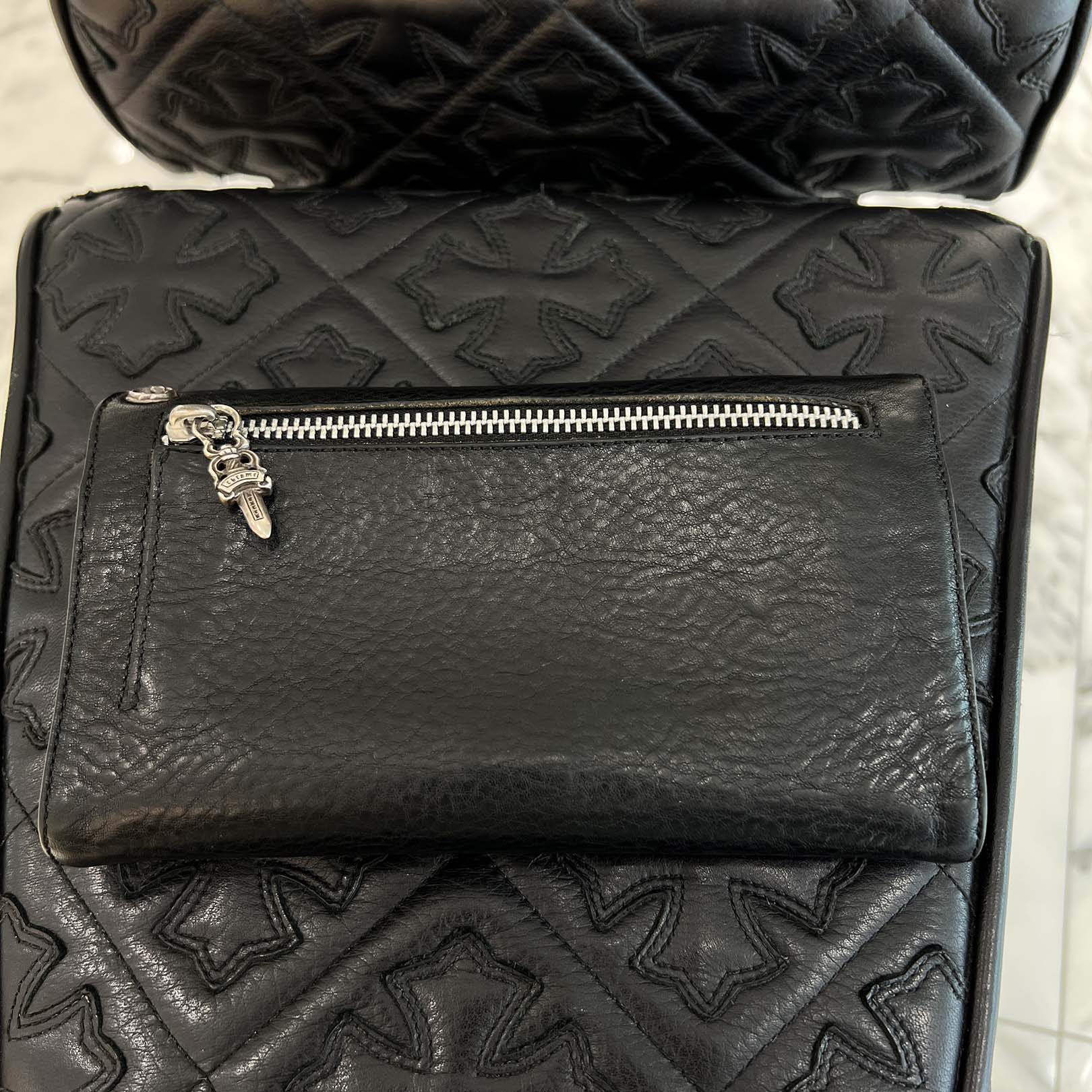 CHROME HEARTS Wave Cross Ball Wallet クロムハーツ ウェーブクロスボール ウォレット