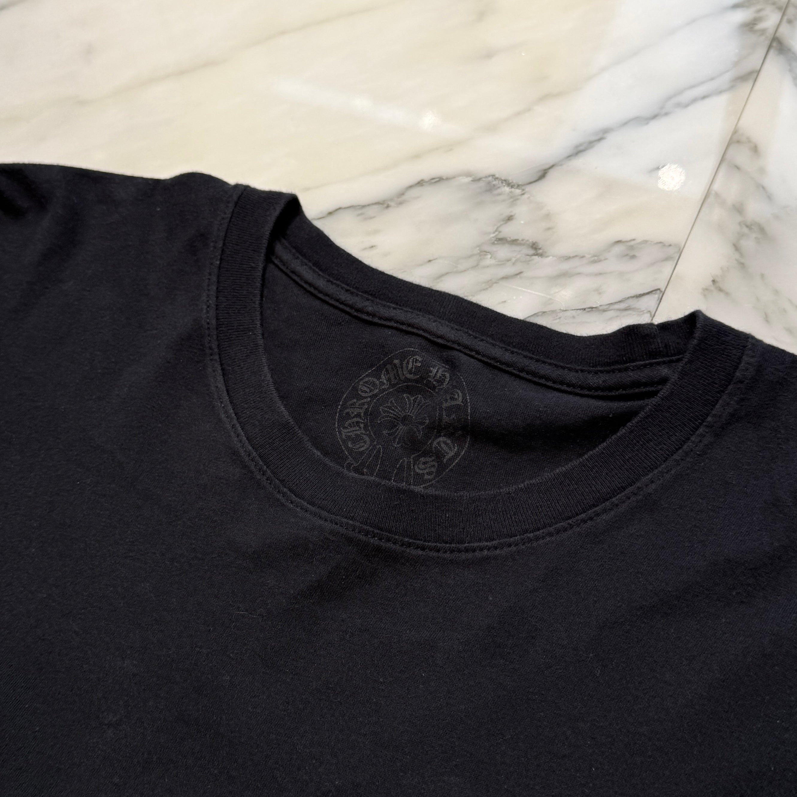 CHROME HEARTS Floral Cross Horseshoe Long Sleeve Tee Size L クロムハーツ フローラルクロス ホースシュー ロングスリーブ Tシャツ サイズL