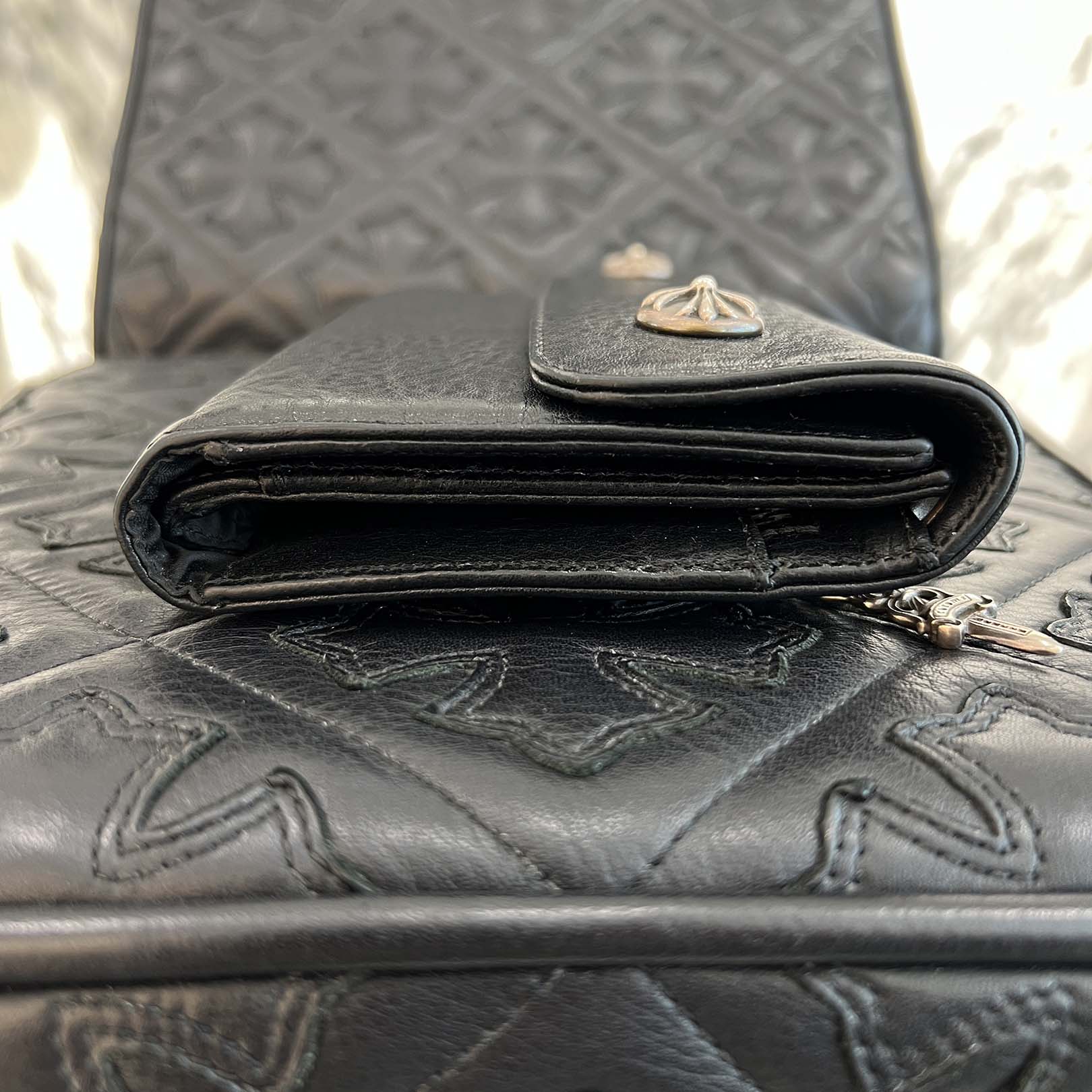 CHROME HEARTS Wave Cross Ball Wallet クロムハーツ ウェーブクロスボール ウォレット