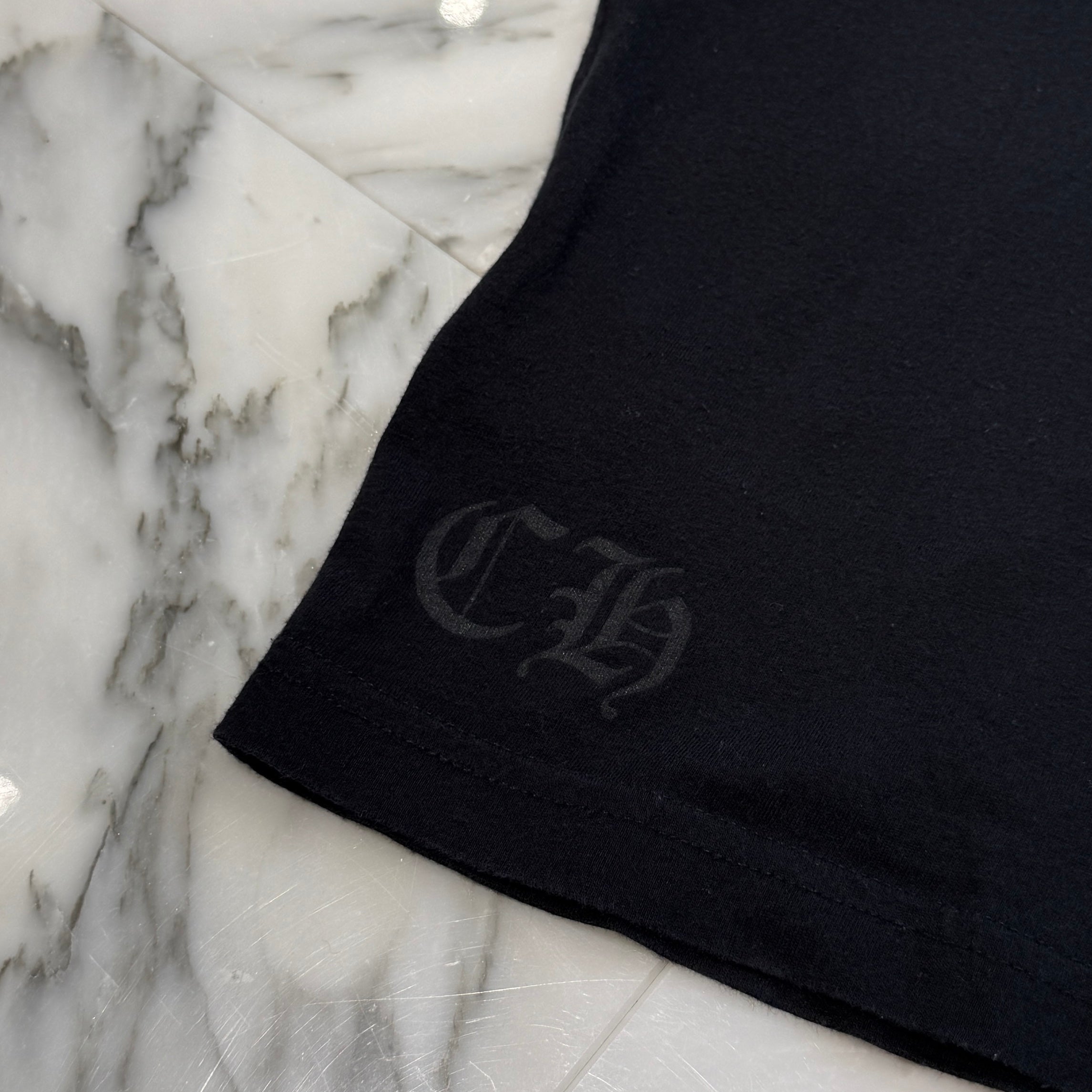 CHROME HEARTS Floral Cross Horseshoe Long Sleeve Tee Size L クロムハーツ フローラルクロス ホースシュー ロングスリーブ Tシャツ サイズL