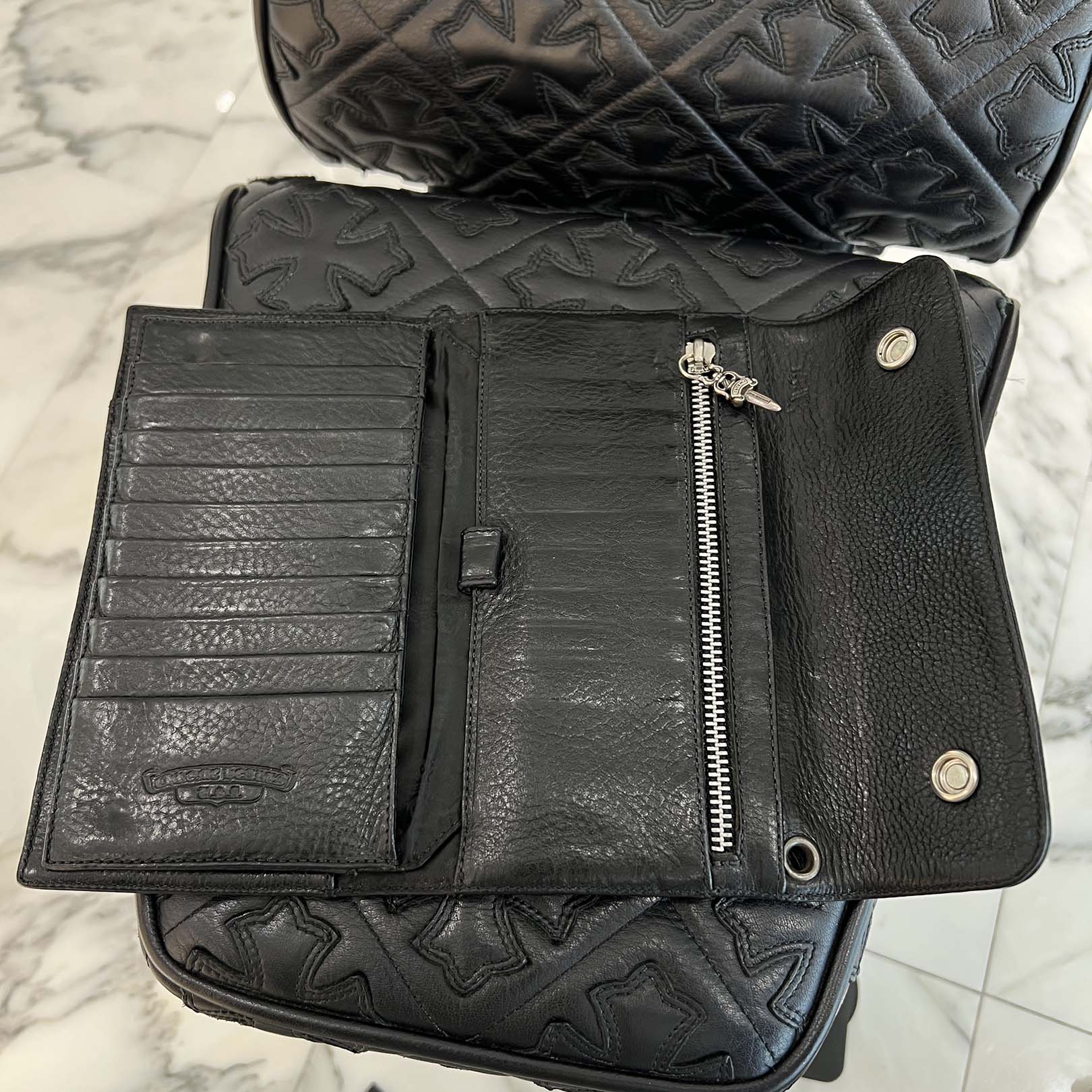 CHROME HEARTS Wave Cross Ball Wallet クロムハーツ ウェーブクロスボール ウォレット