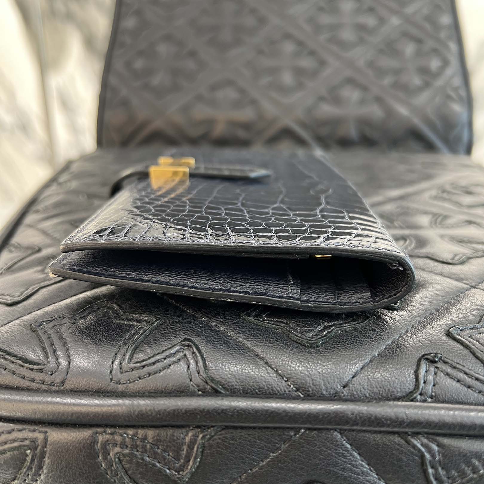 HERMES Bearn Classic Crocodile Alligator ”Blue Marine” Leather Wallet D刻印 エルメス ベアンクラシック クロコダイル アリゲーター ”ブルーマリン” レザーウォレット D刻印