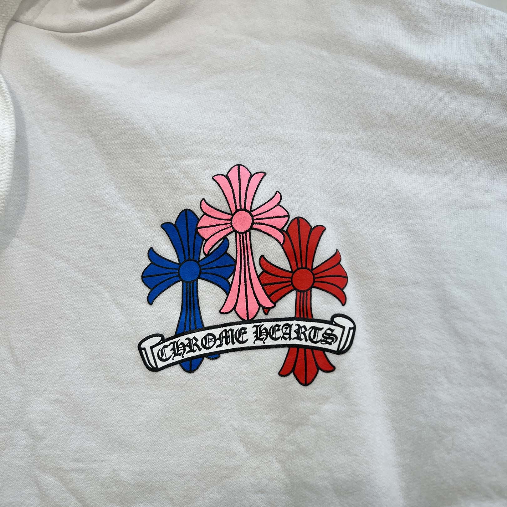 CHROME HEARTS 2022SS MLTCOL CEM CRS Pullover Hoodie Size XL クロムハーツ マルチカラー セメタリークロス プルオーバーフーディ サイズXL