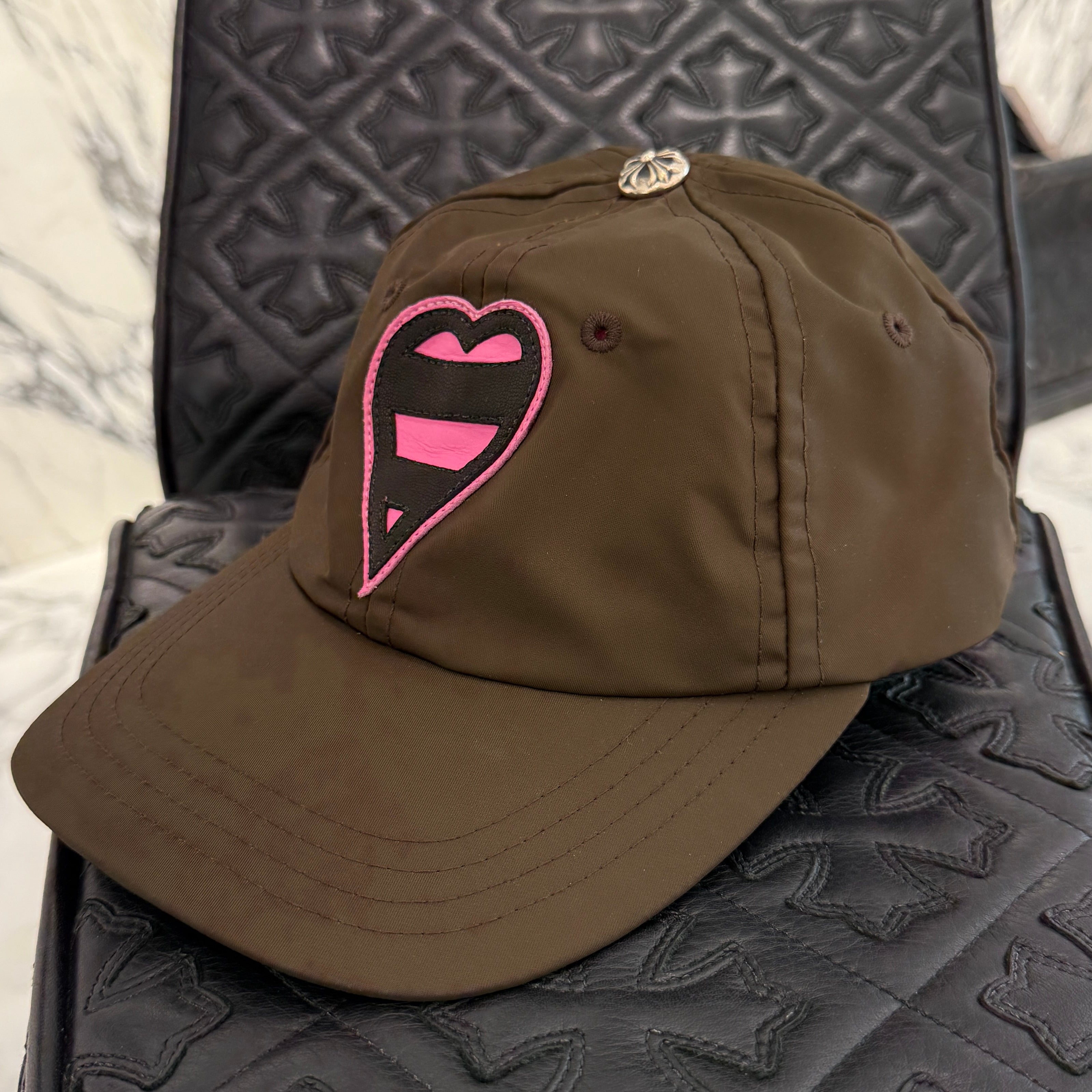 CHROME HEARTS Striped Heart Trucker Cap Size ONE SIZE(53-60) クロムハーツ ストライプハート トラッカーキャップ サイズONE SIZE(53-60)