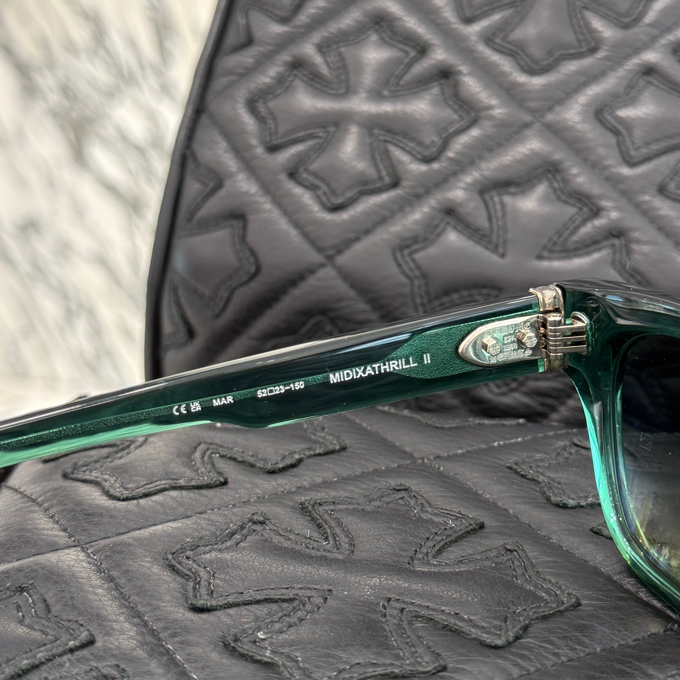 CHROME HEARTS MIDIXATHRILL Ⅱ Sunglasses Size 52□23-150 クロムハーツ MIDIXATHRILL Ⅱ サングラス サイズ52□23-150