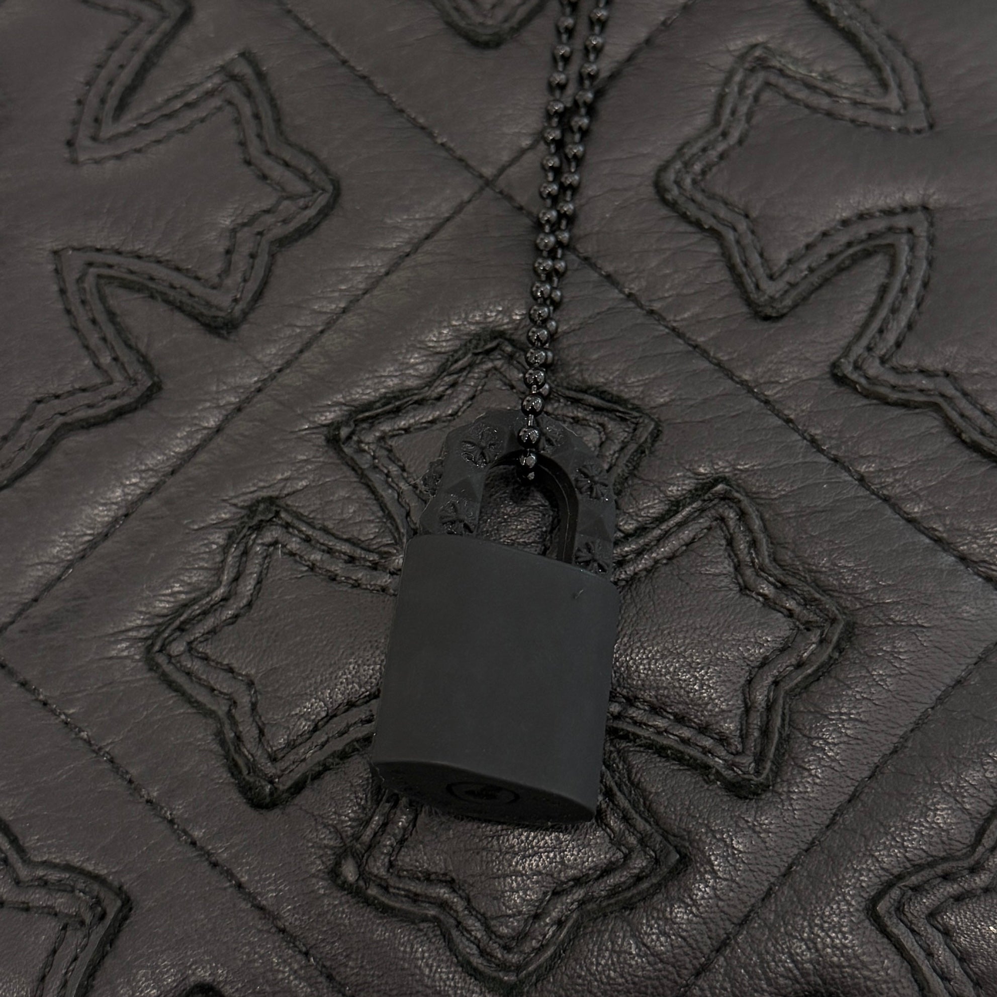 CHROME HEARTS 2023SS PADLOCK Flare Knee Silicon Rubber Necklace クロムハーツ パドロック フレアニー シリコンラバー ネックレス