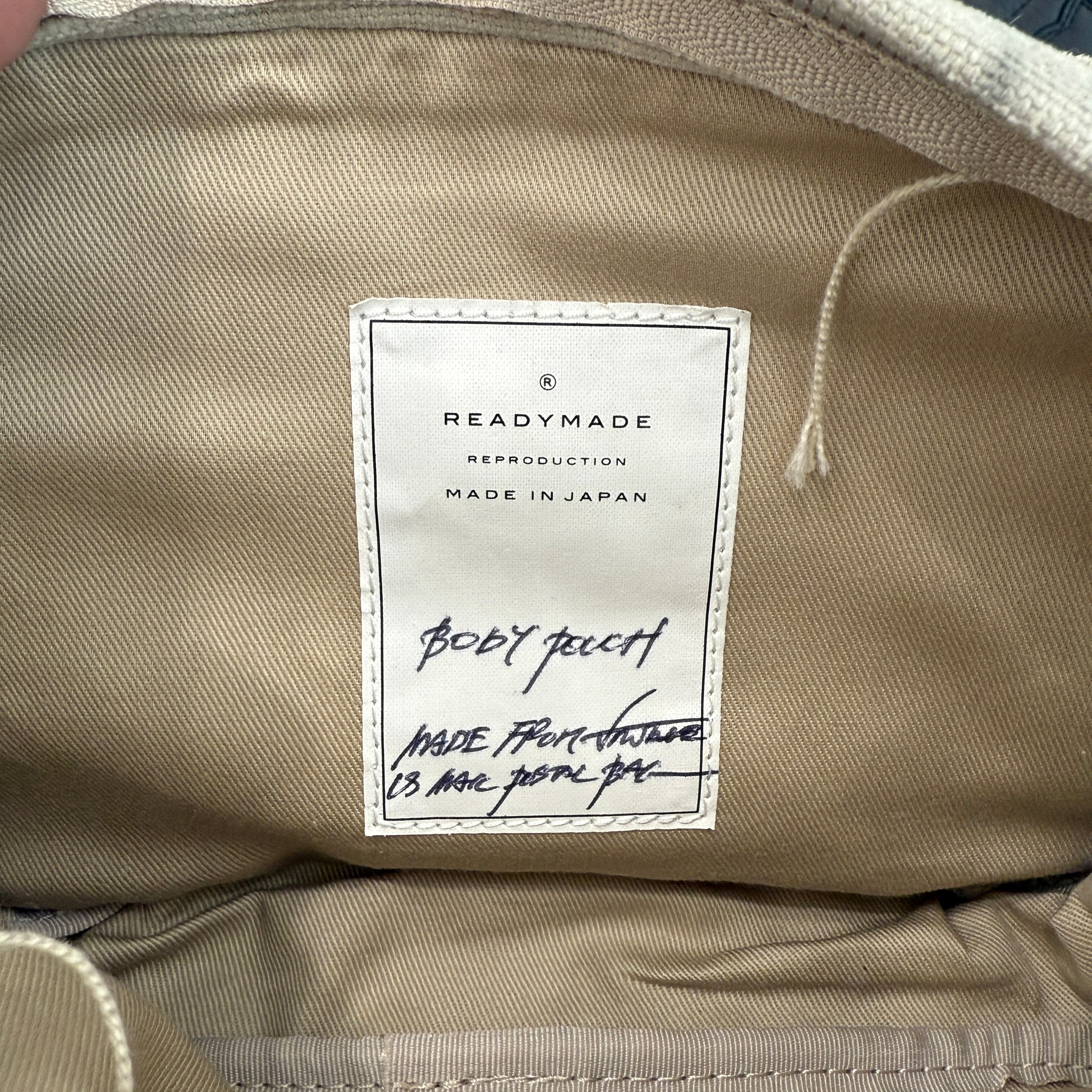 READY MADE 2024AW VINTAGE COTTON BODY POUCH RE-CO-KH-00-00-173 レディメイド ヴィンテージコットン ボディポーチ