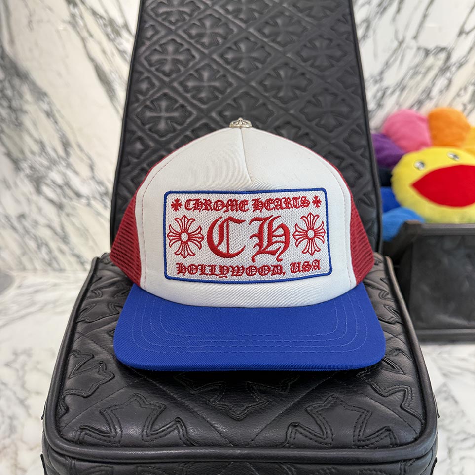 CHROME HEARTS Hollywood Limited Trico Color Trucker Cap Size ONE