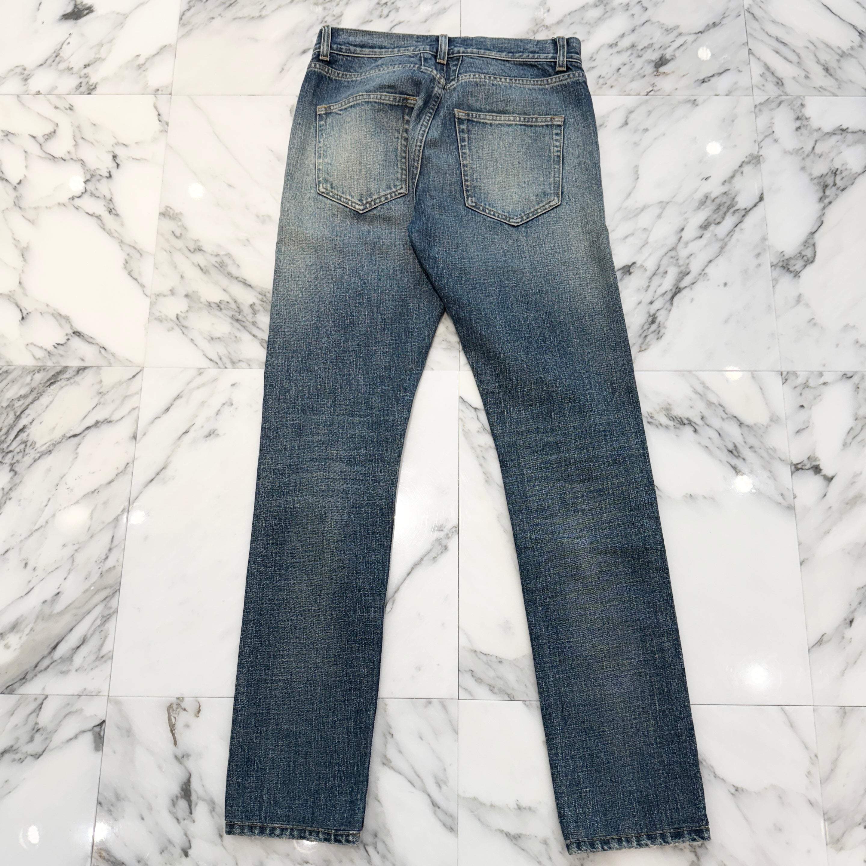 SAINT LAURENT PARIS 2016SS Distressed Denim Pants D02 M/SK-LM Size 29 サンローランパリス ダメージデニムパンツ サイズ29