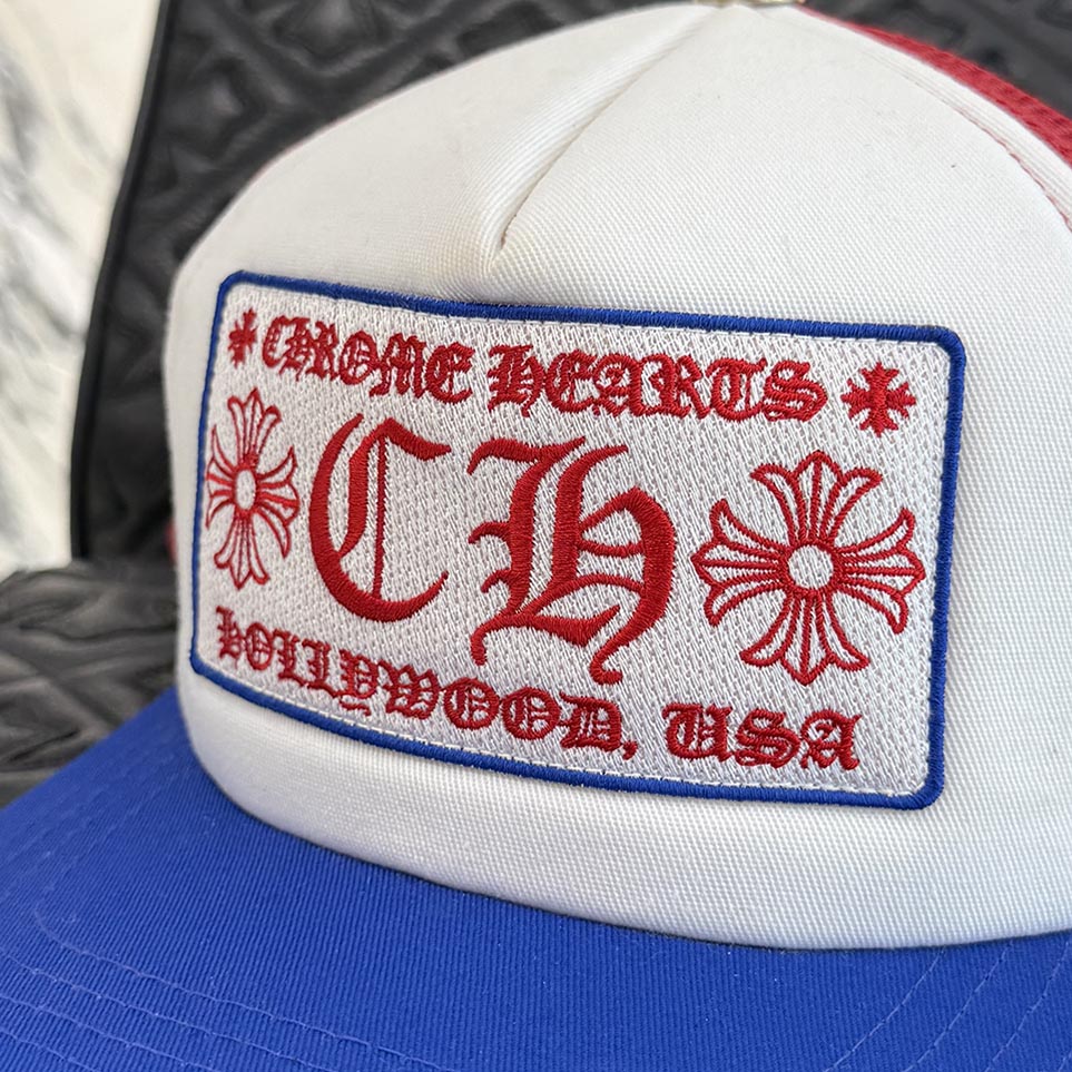 CHROME HEARTS Hollywood Limited Trico Color Trucker Cap Size ONE