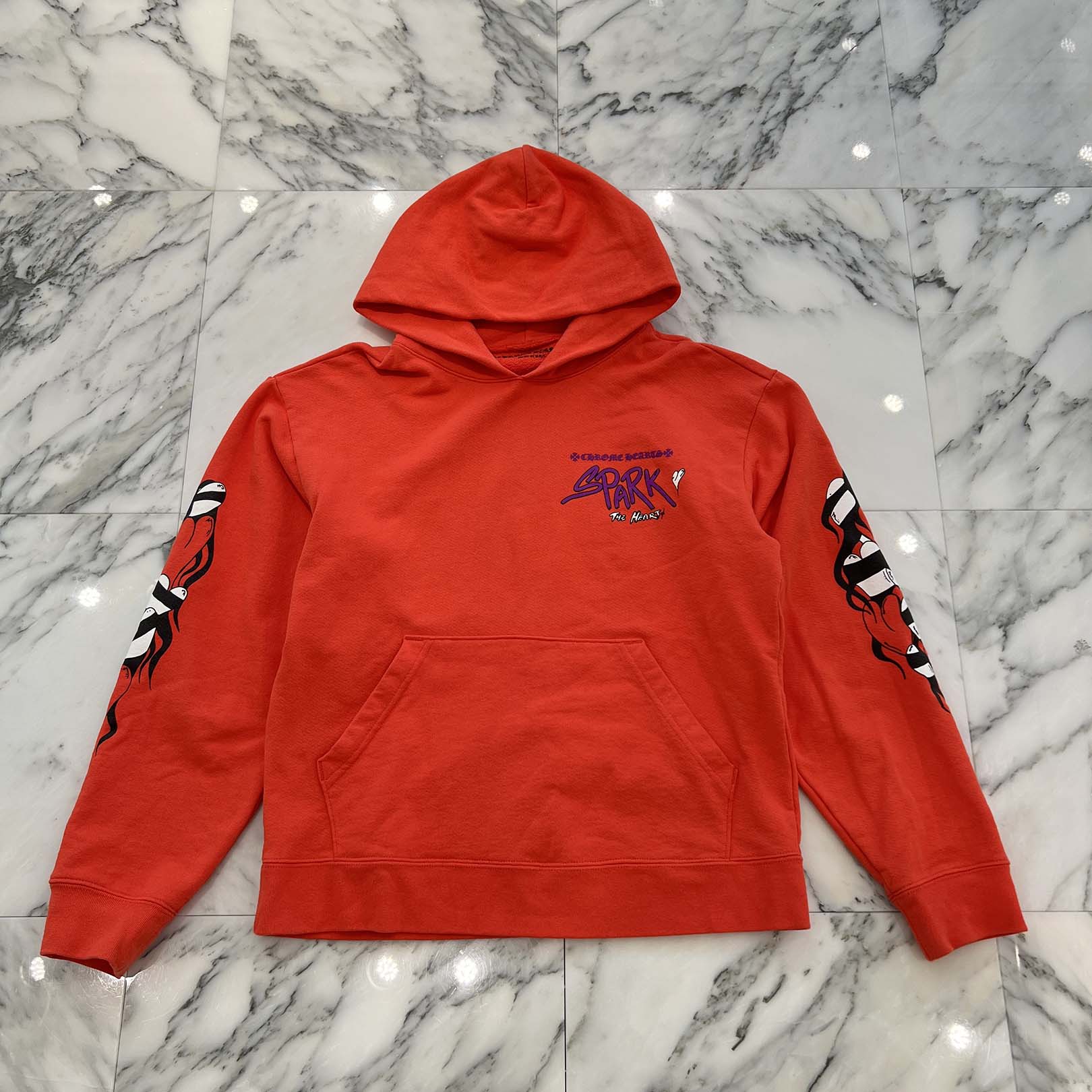 CHROME HEARTS × MATTY BOY 2023SS Sadistic Lipstick Pullover Hoodie Size M クロムハーツ × マッティボーイ サディスティック リップスティック プルオーバーフーディ サイズM