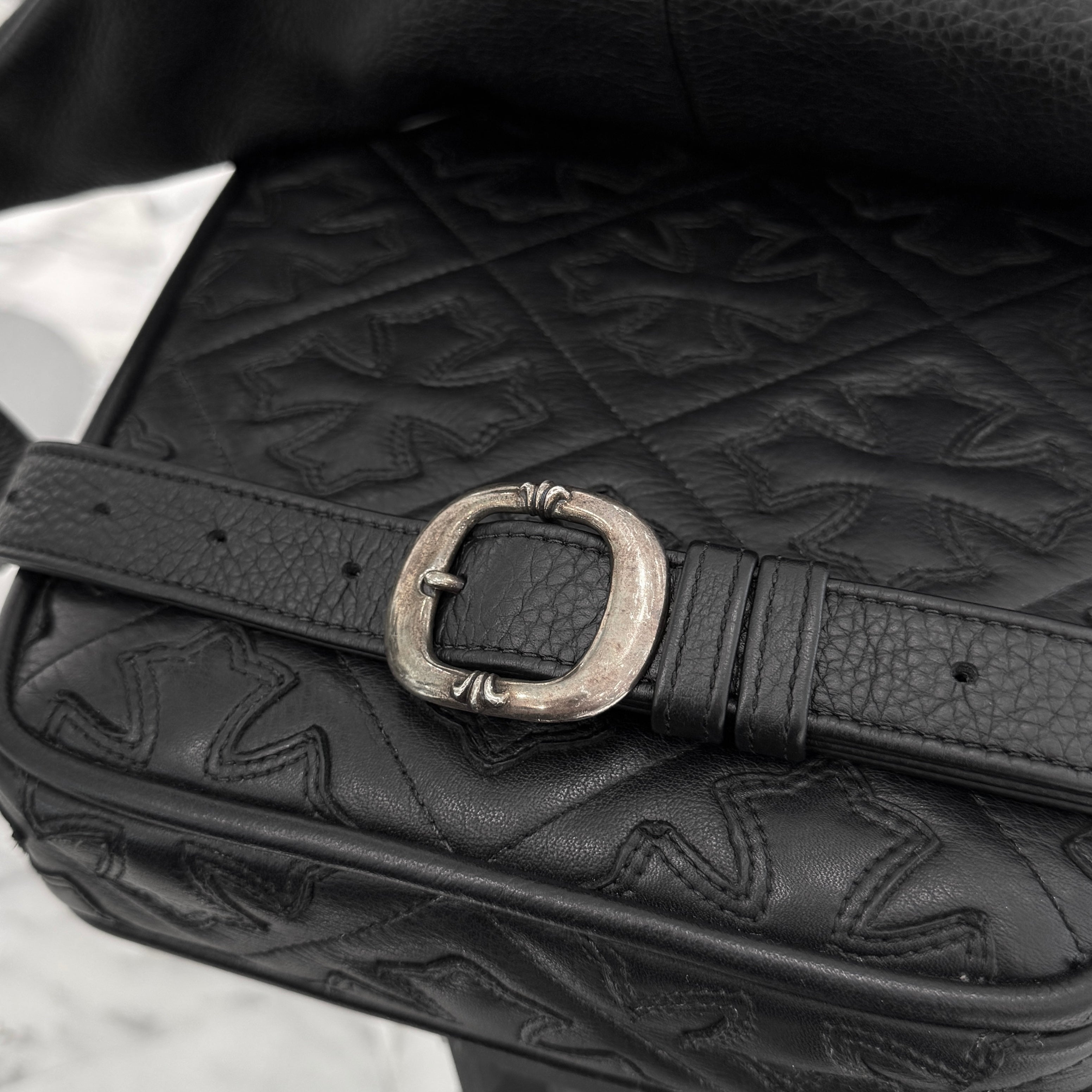 CHROME HEARTS 1 SNAT PACK MEDIUM LEATHER WAIST BAG クロムハーツ 1スナットパック ミディアムレザー ウェストバッグ