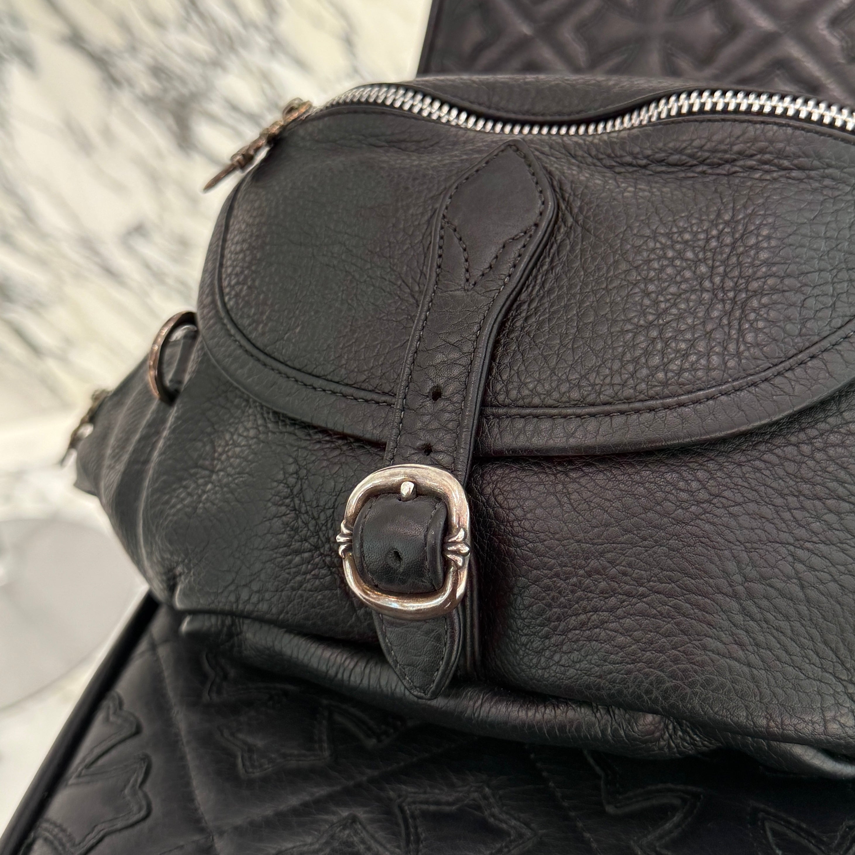 CHROME HEARTS 1 SNAT PACK MEDIUM LEATHER WAIST BAG クロムハーツ 1スナットパック ミディアムレザー ウェストバッグ