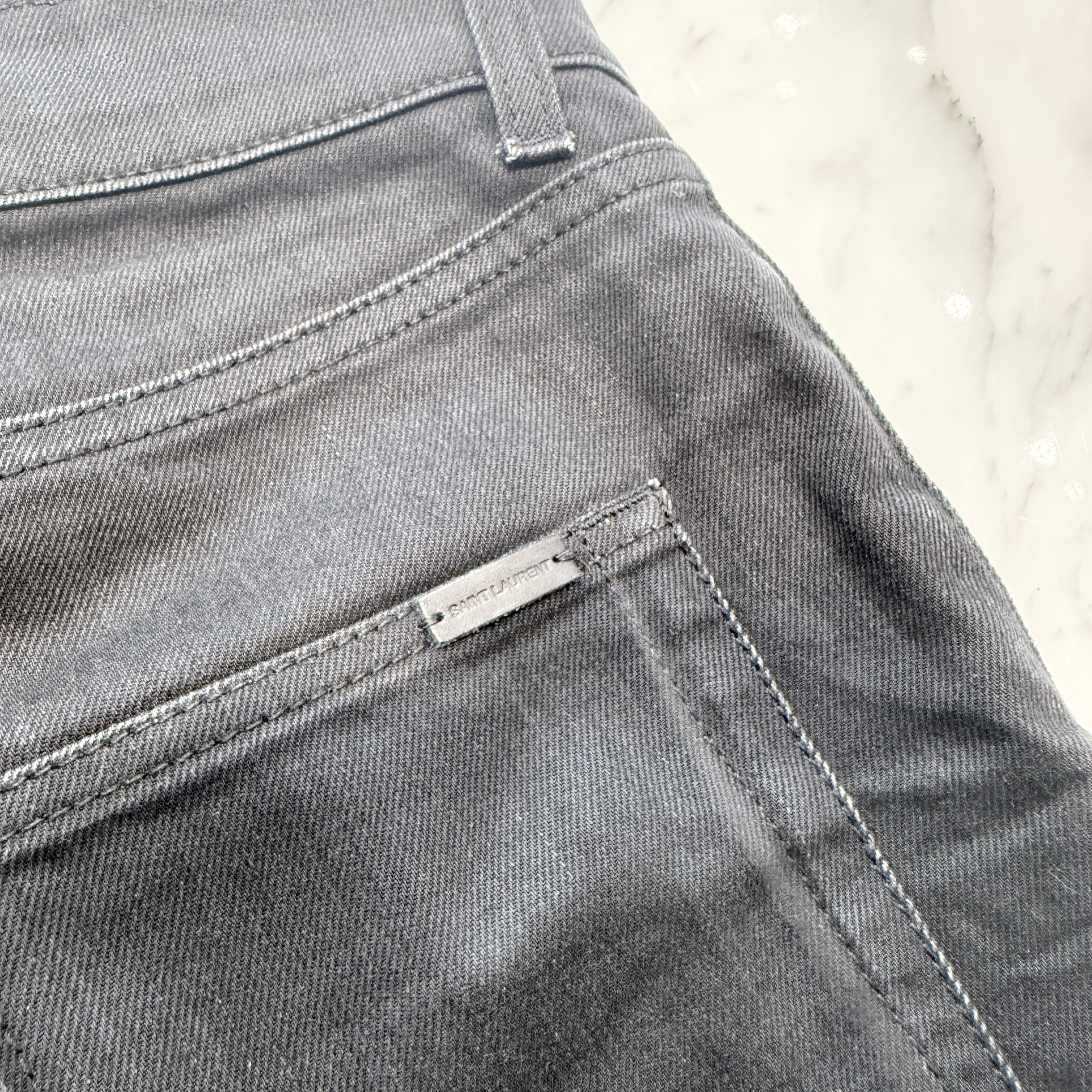 SAINT LAURENT Stretch Skinny Denim Pants Size 29 サンローラン ストレッチ スキニー デニム パンツ サイズ29