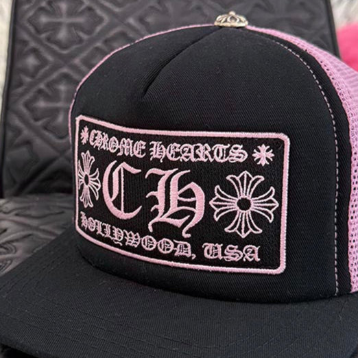 CHROME HEARTS Hollywood Limited Black Pink Trucker Cap Size ONE SIZE（53-60）クロムハーツ ハリウッド限定 ブラックピンク トラッカーキャップ サイズONE SIZE（53-60）