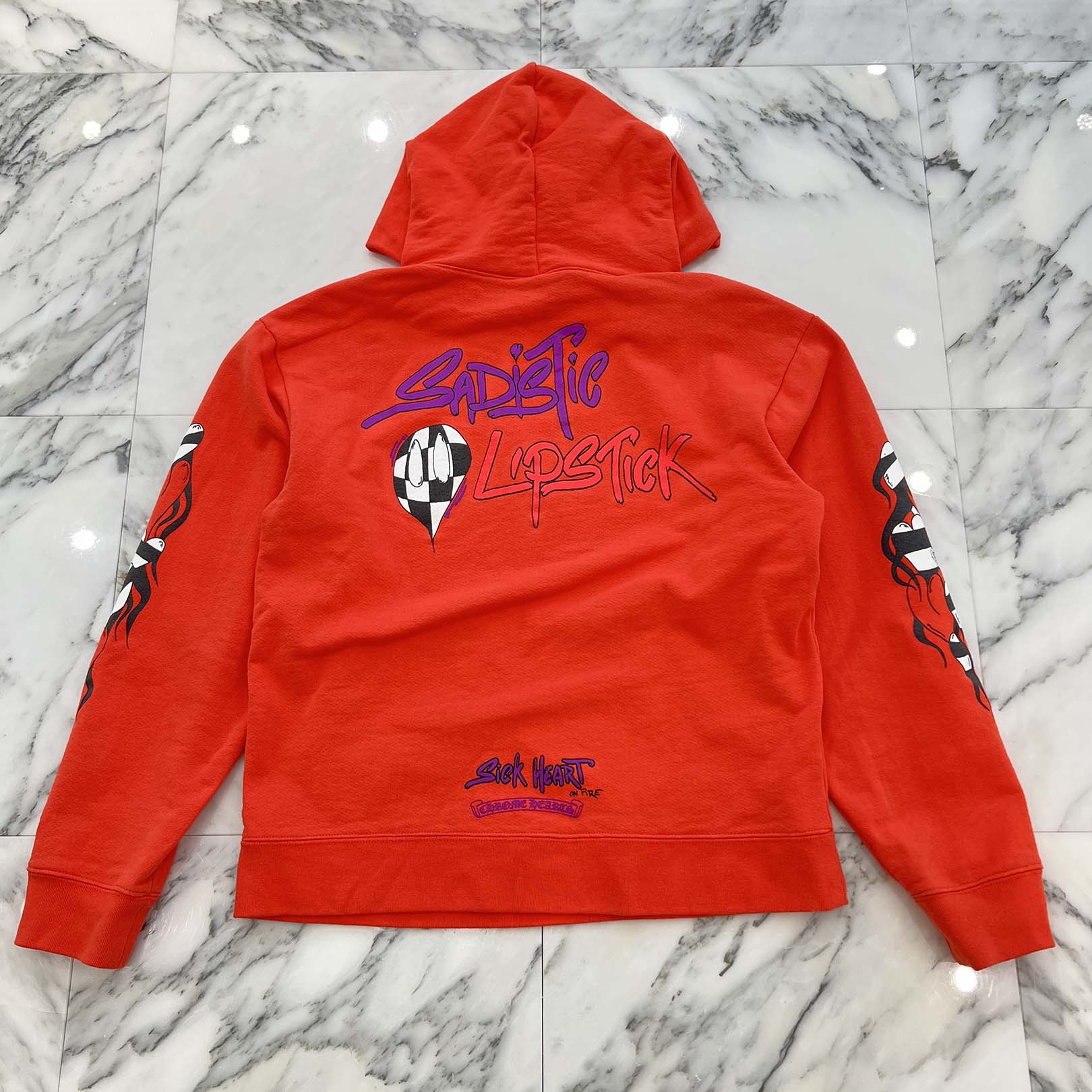 CHROME HEARTS × MATTY BOY 2023SS Sadistic Lipstick Pullover Hoodie Size M クロムハーツ × マッティボーイ サディスティック リップスティック プルオーバーフーディ サイズM