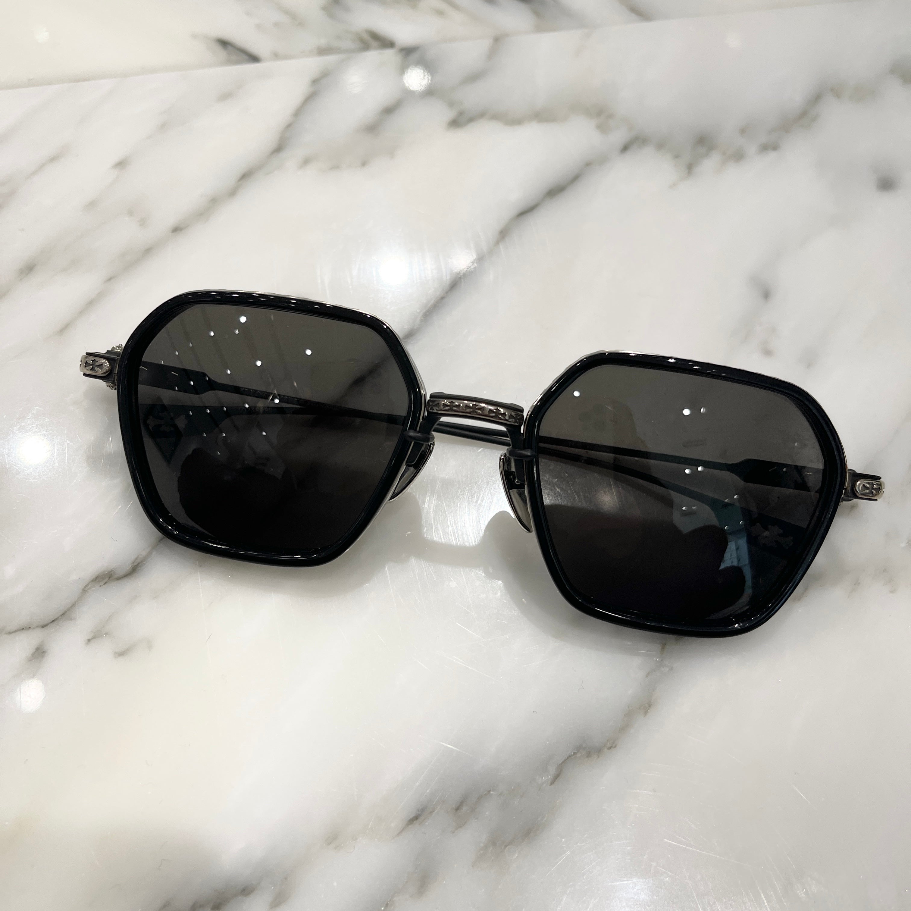 CHROME HEARTS DANGER ZONE Sunglasses Size 53口21-141 クロムハーツ デンジャーゾーン サングラス サイズ53口21-141