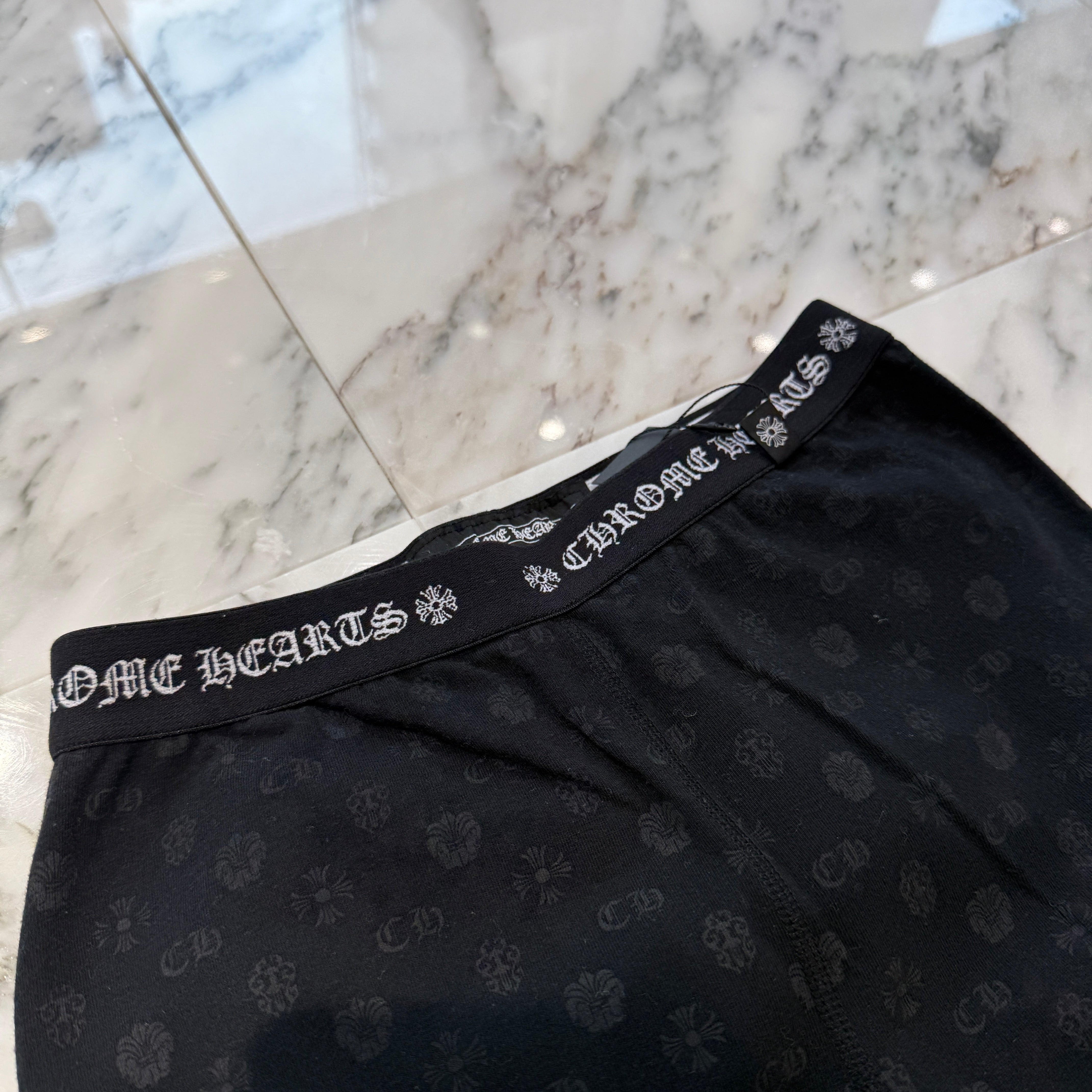 CHROME HEARTS Multi Logo Print Leggings Size S クロムハーツ マルチロゴプリント 総柄 レギンス サイズS