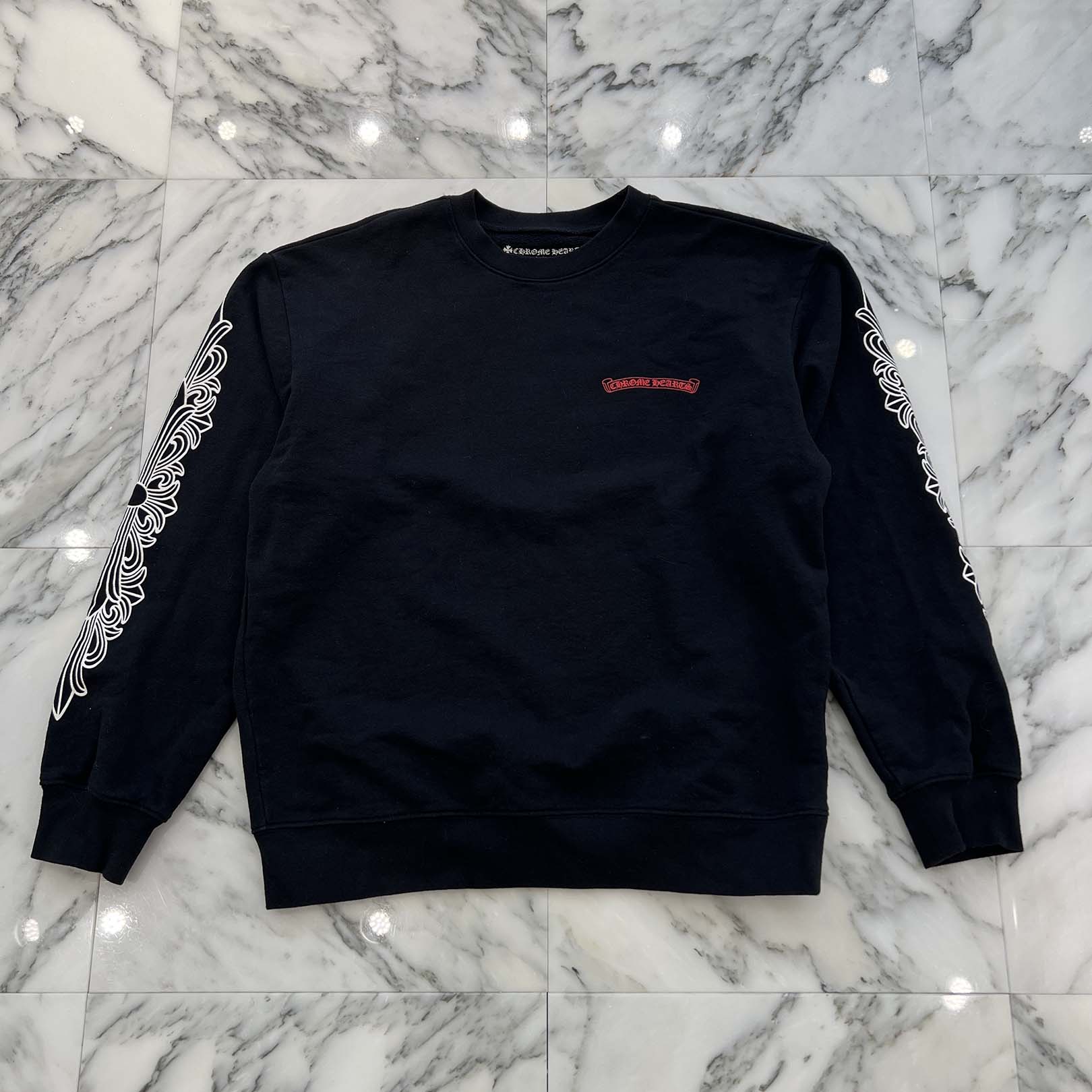 CHROME HEARTS×MATTY BOY 99 Eyes Chomper Crewneck Sweat Shirt Size XL クロムハーツ ×マッティボーイ 99アイズ チョンパー クルーネック スウェットシャツ サイズXL