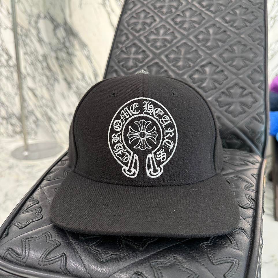 CHROME HEARTS Horseshoe Embroidery Old Base Ball Cap Size 7 1/2（59.6cm）クロムハーツ ホースシュー刺繍 オールド ベースボールキャップ サイズ 7 1/2（59.5cm）