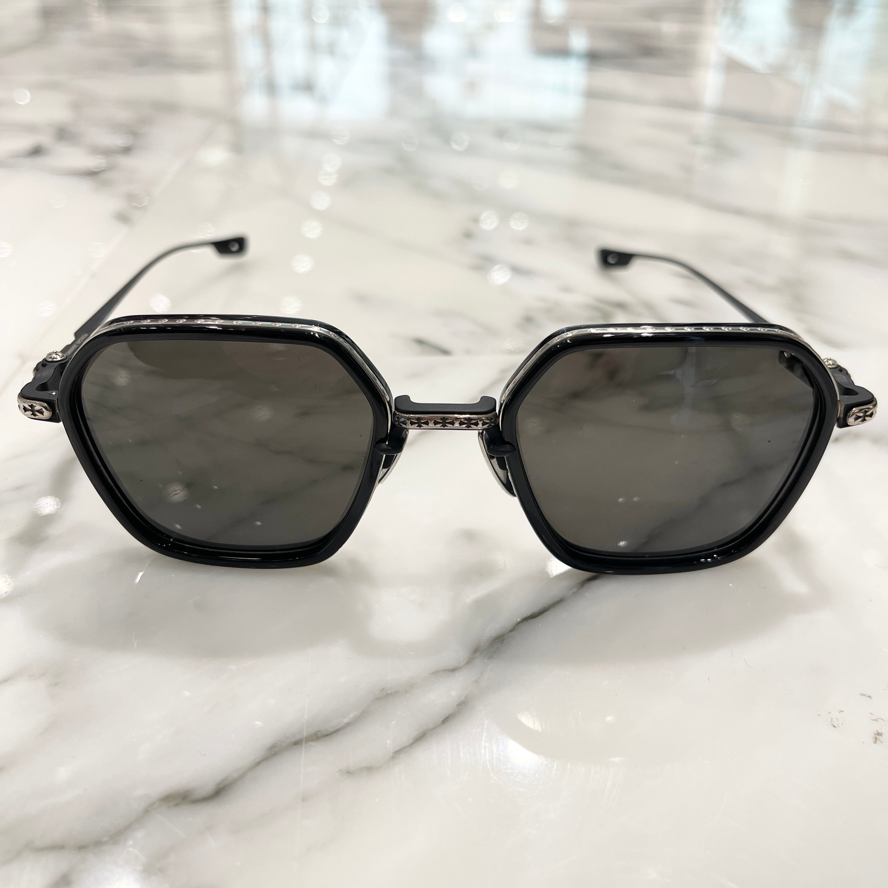 CHROME HEARTS DANGER ZONE Sunglasses Size 53口21-141 クロムハーツ デンジャーゾーン サングラス サイズ53口21-141