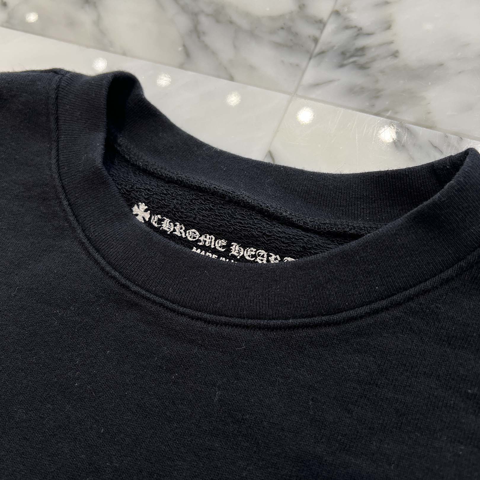 CHROME HEARTS×MATTY BOY 99 Eyes Chomper Crewneck Sweat Shirt Size XL クロムハーツ ×マッティボーイ 99アイズ チョンパー クルーネック スウェットシャツ サイズXL