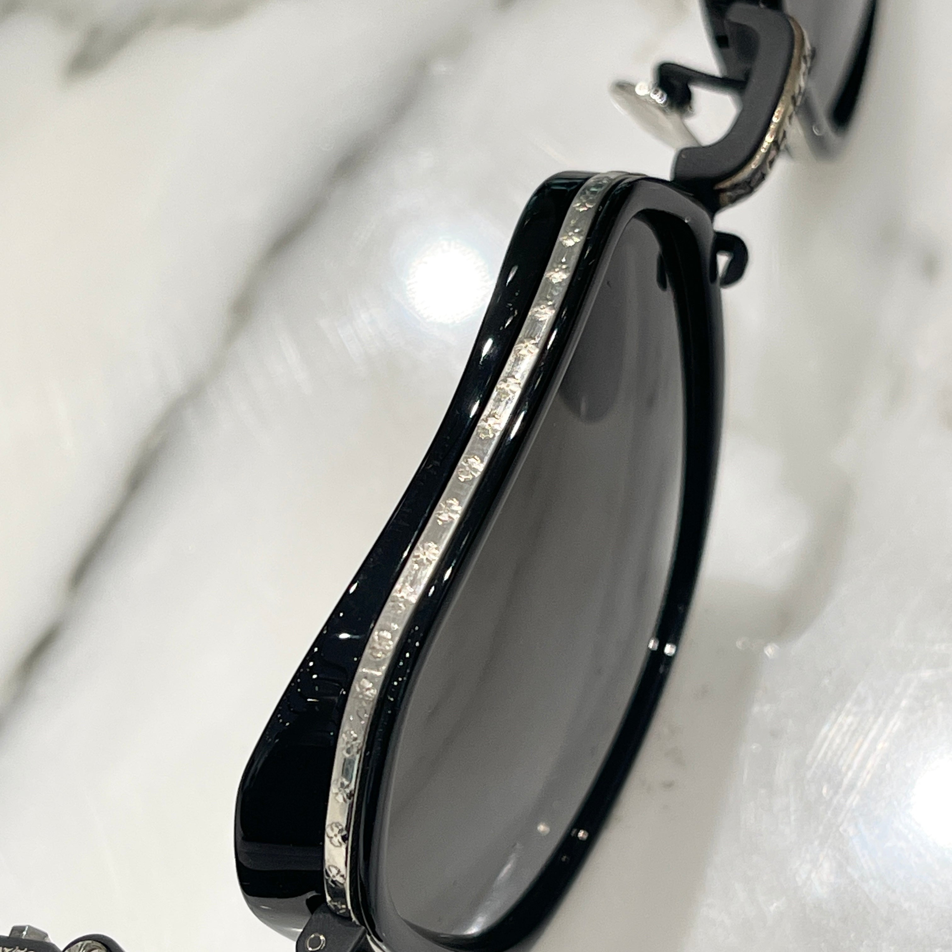 CHROME HEARTS DANGER ZONE Sunglasses Size 53口21-141 クロム